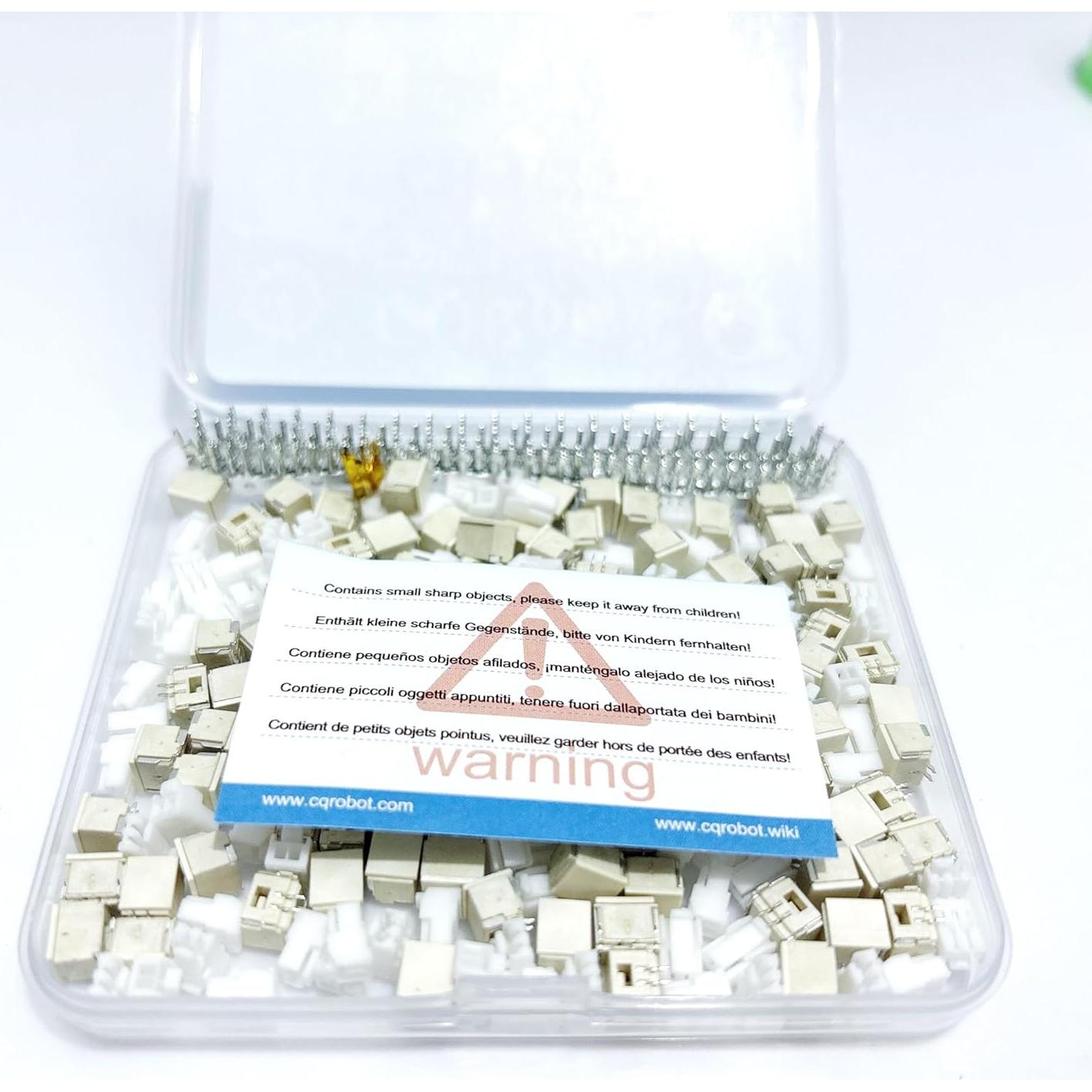 Kit de Conectores JST GH 1.25mm 2-Pin CQRobot - 100 Juegos