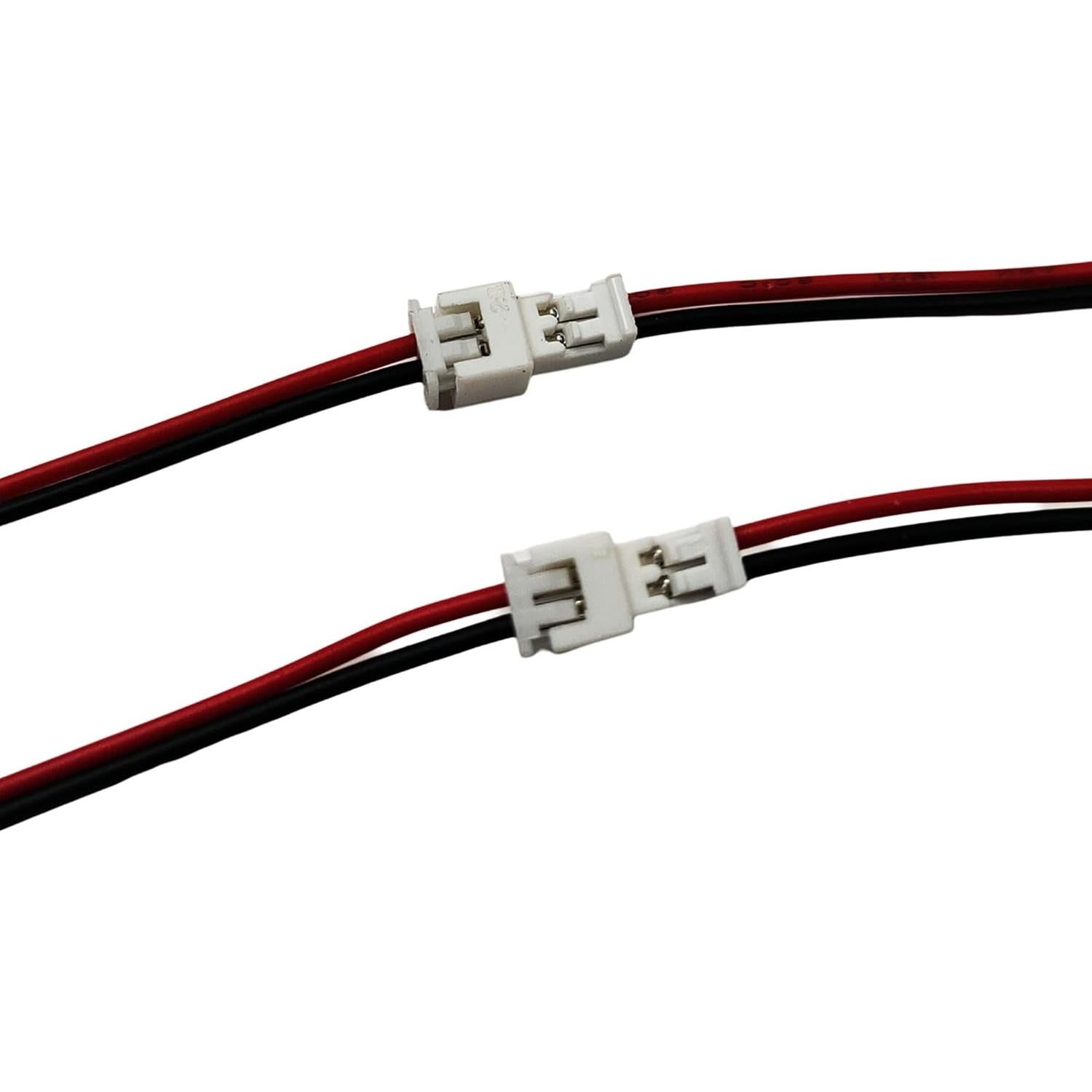 20 Pares Conectores Micro JST 1.25mm Macho y Hembra 10cm