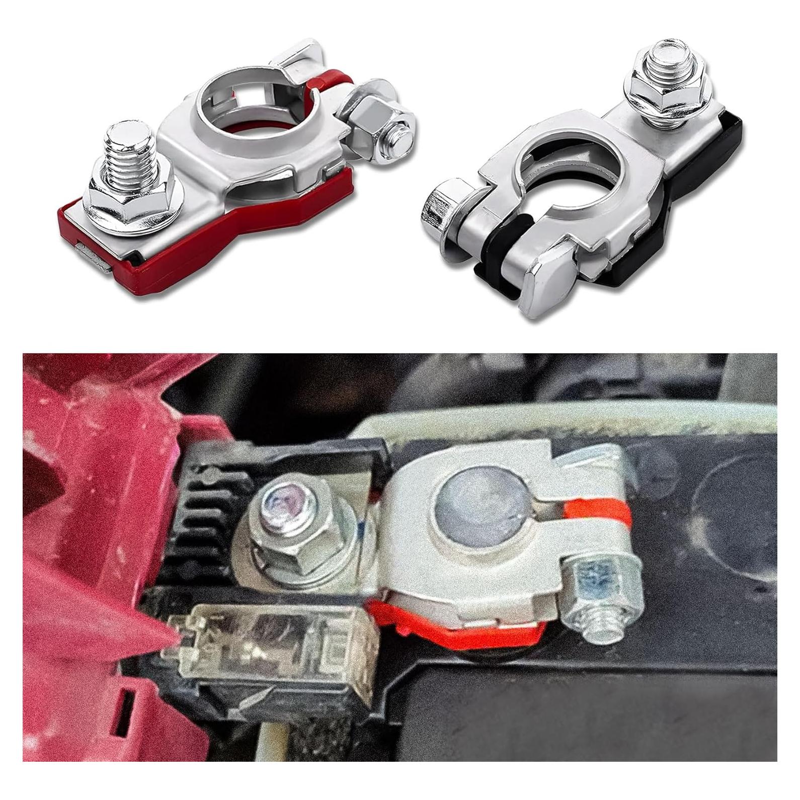 Conectores de Batería HEVLE para Nissan 2PCS - Terminales Positivo y Negativo