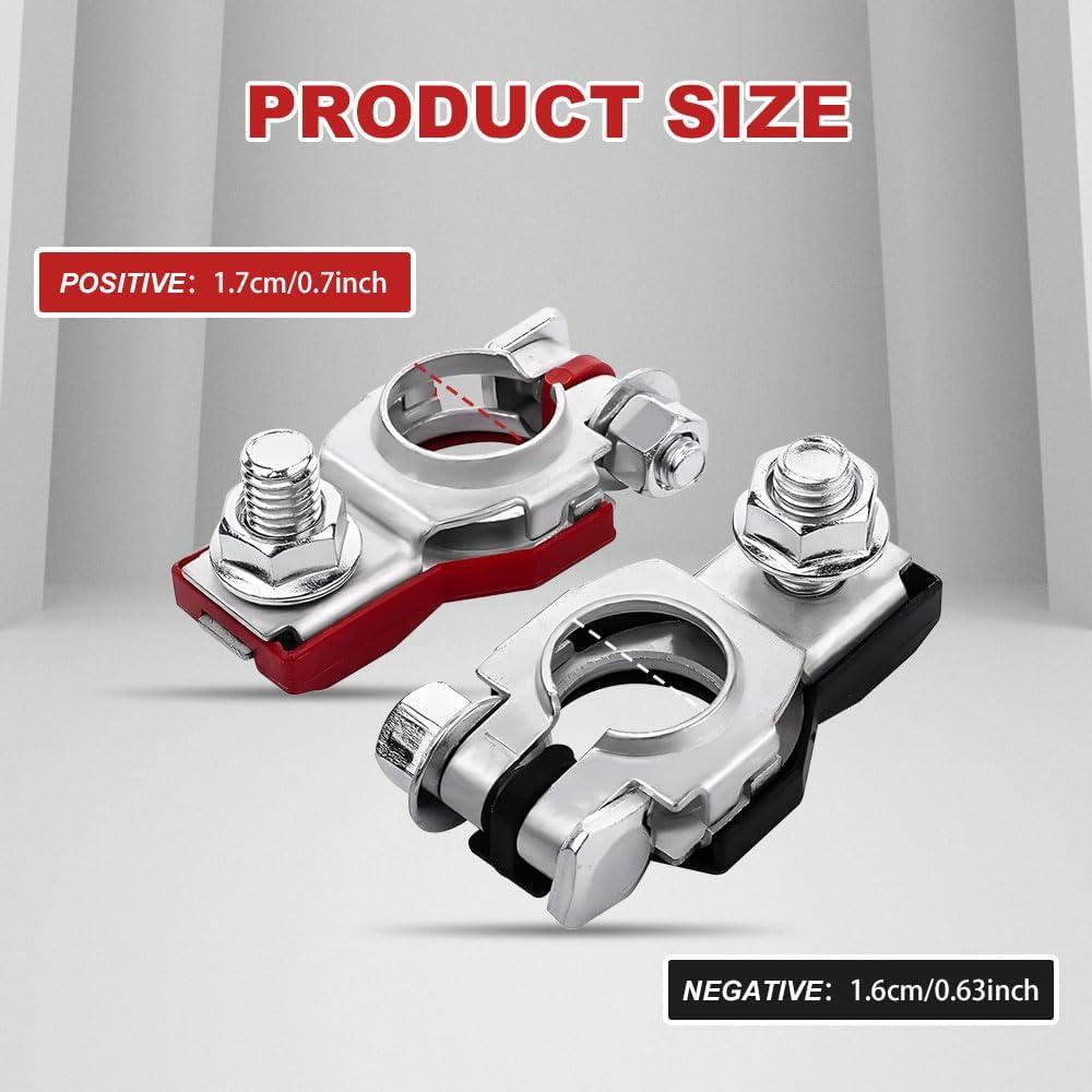 Conectores de Batería HEVLE para Nissan 2PCS - Terminales Positivo y Negativo