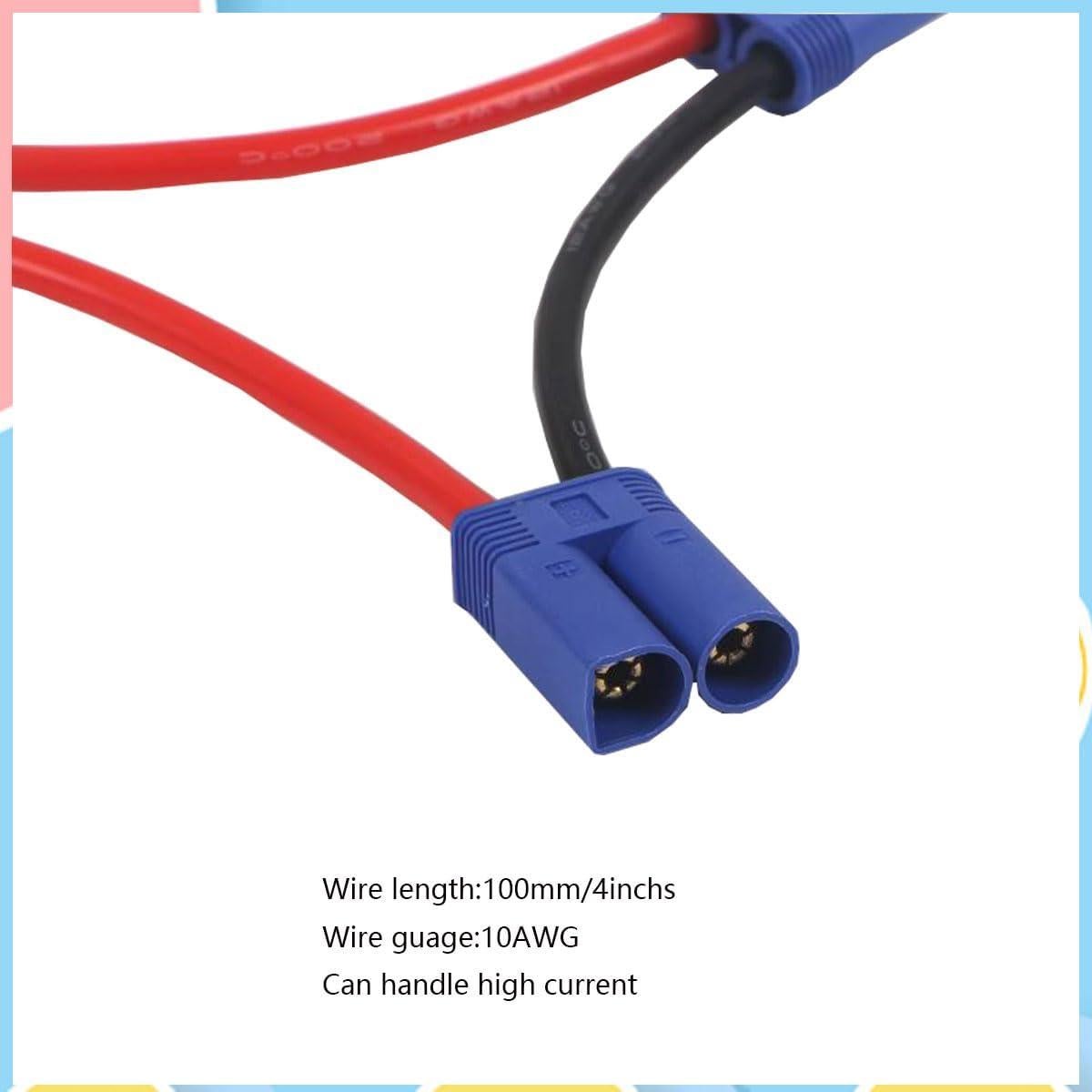 Conector de serie EC5 JINOARC 10cm 10AWG 2 Macho 1 Hembra