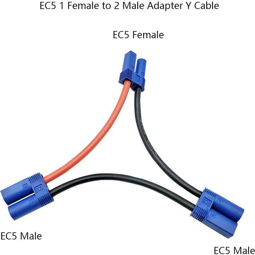 Conector de serie EC5 JINOARC 10cm 10AWG 2 Macho 1 Hembra