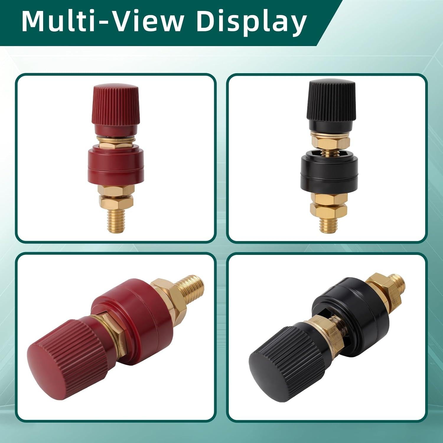 Conectores de Terminal de Batería AUTOKAY 5/16" Latón 2 Piezas