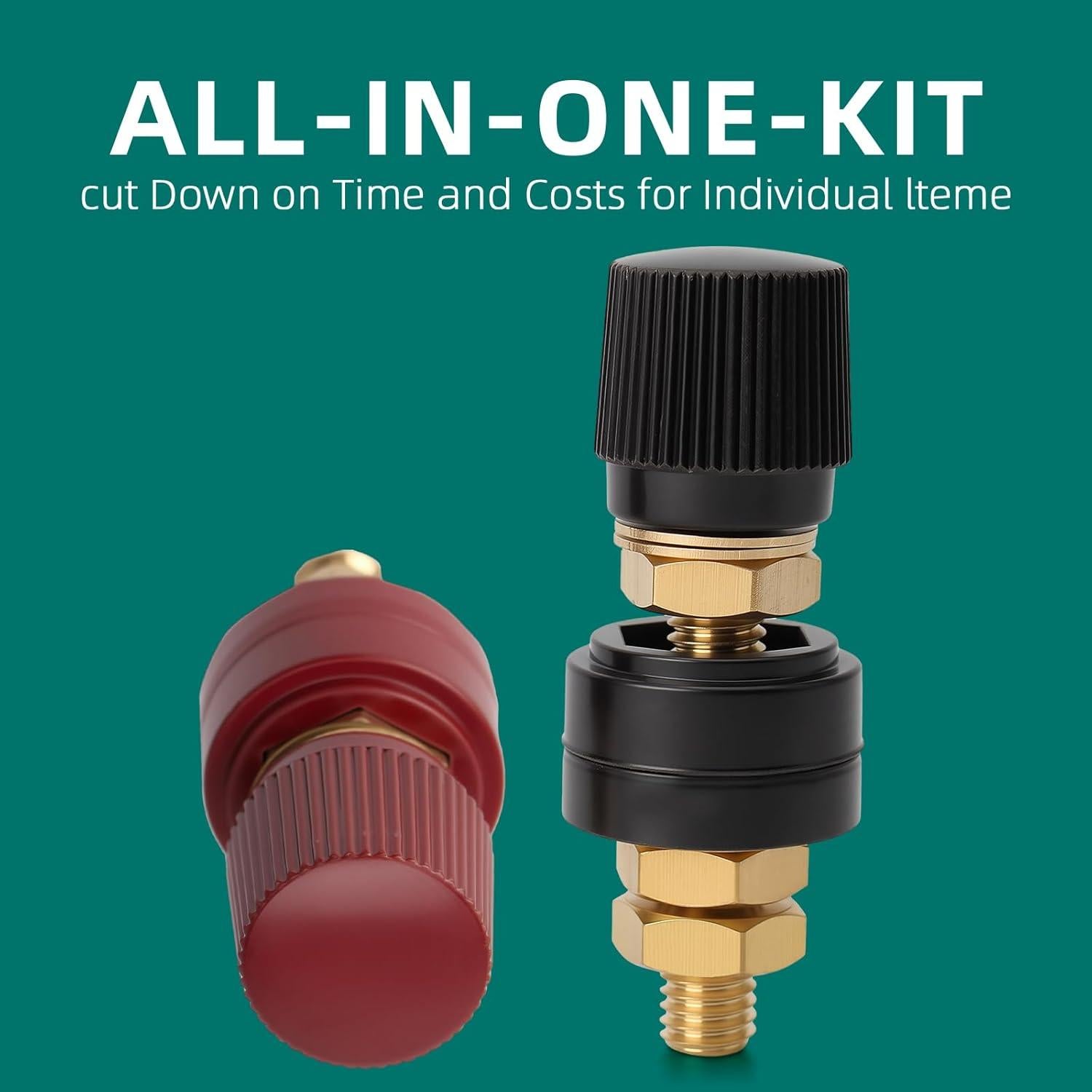 Conectores de Terminal de Batería AUTOKAY 5/16" Latón 2 Piezas