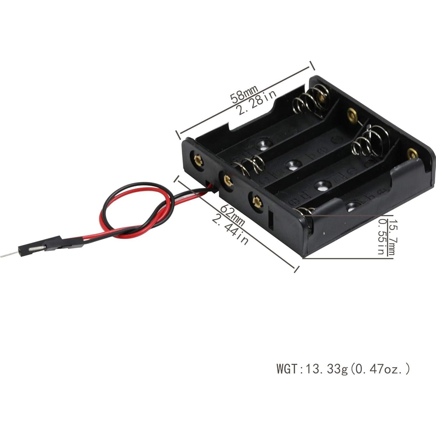Soporte de Batería AA 1x4 Risingsaplings - 2 Piezas