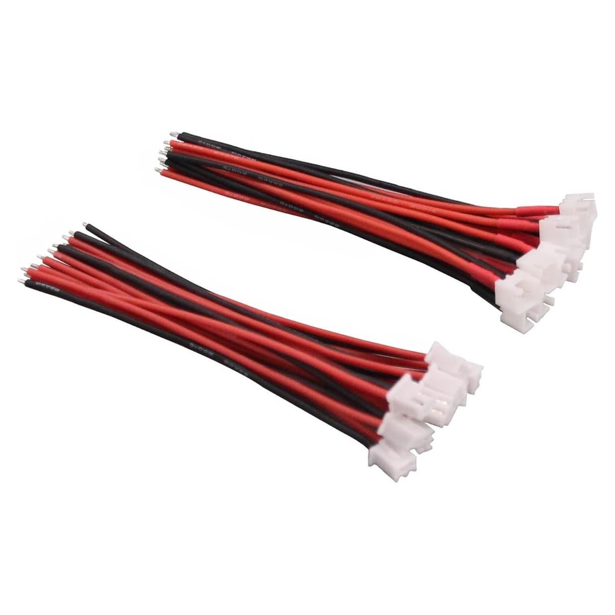 Conectores JST-XH 2.54mm 10 pares con cable 22AWG 10cm