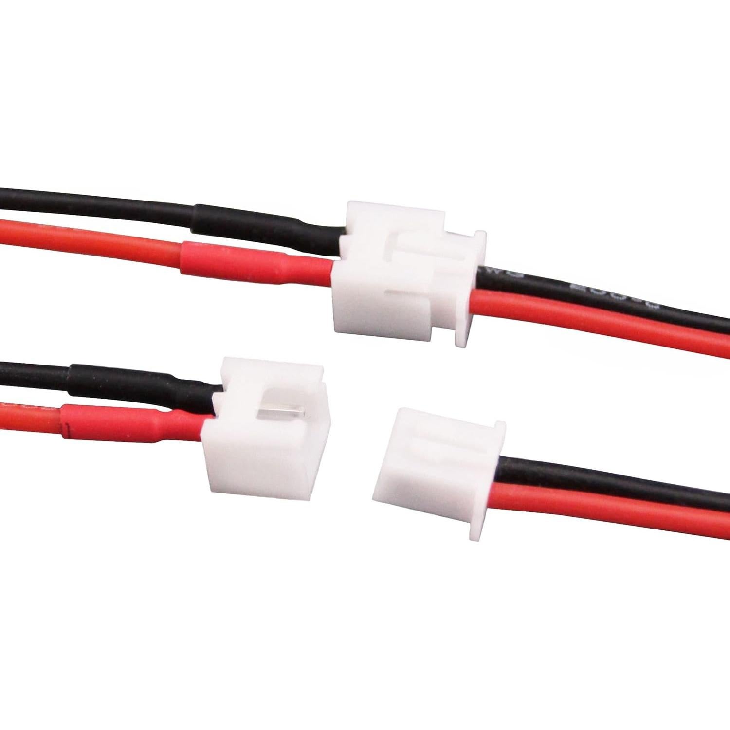 Conectores JST-XH 2.54mm 10 pares con cable 22AWG 10cm