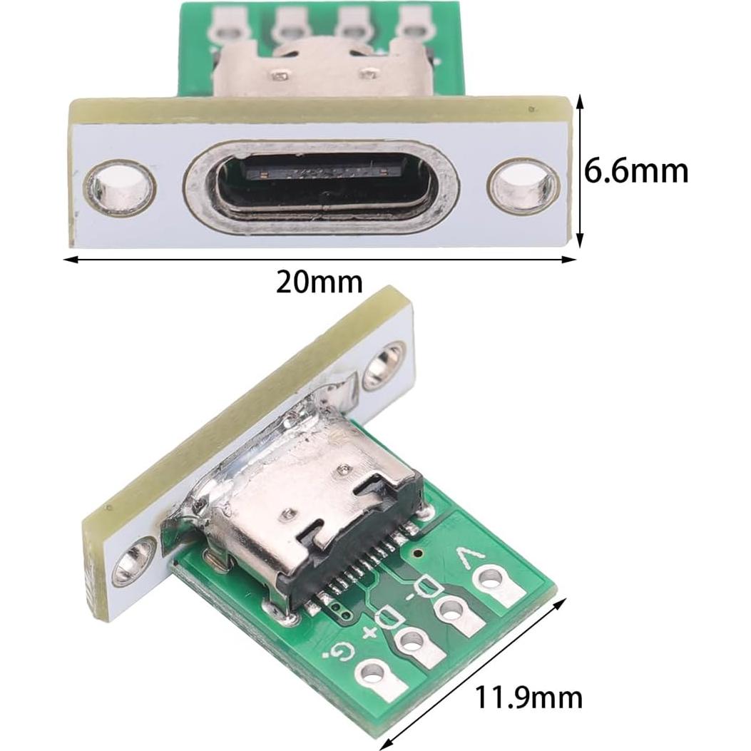 10 Conectores Femeninos Tipo C Teansic con Montaje en Panel