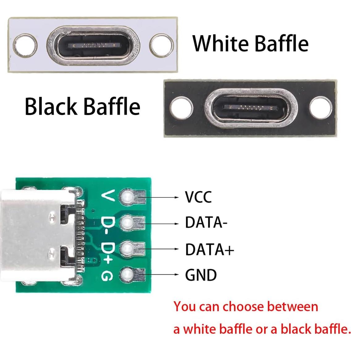 10 Conectores Femeninos Tipo C Teansic con Montaje en Panel