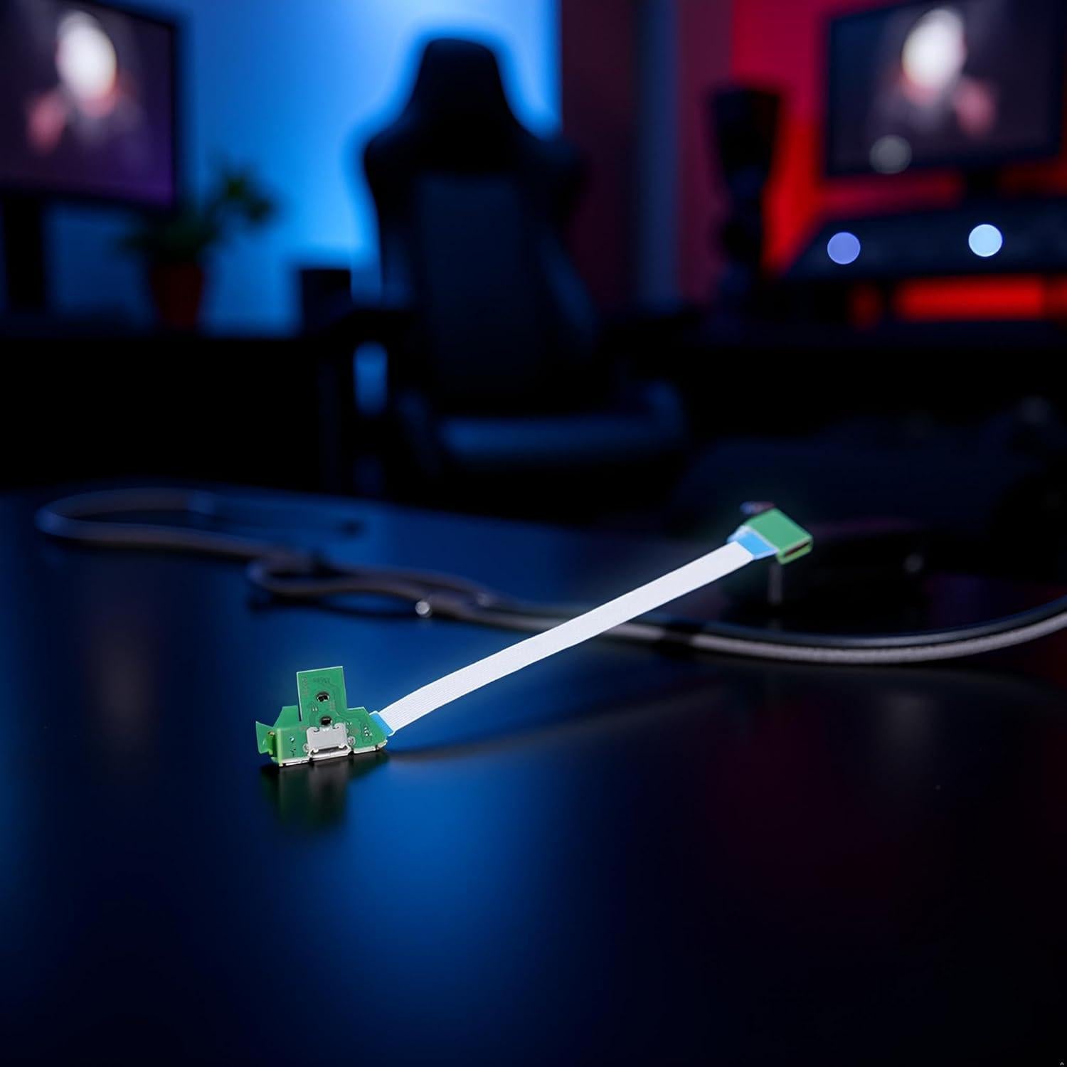 Puerto de Carga USB para Controlador PS4 Xinjincang - Placa Blanca