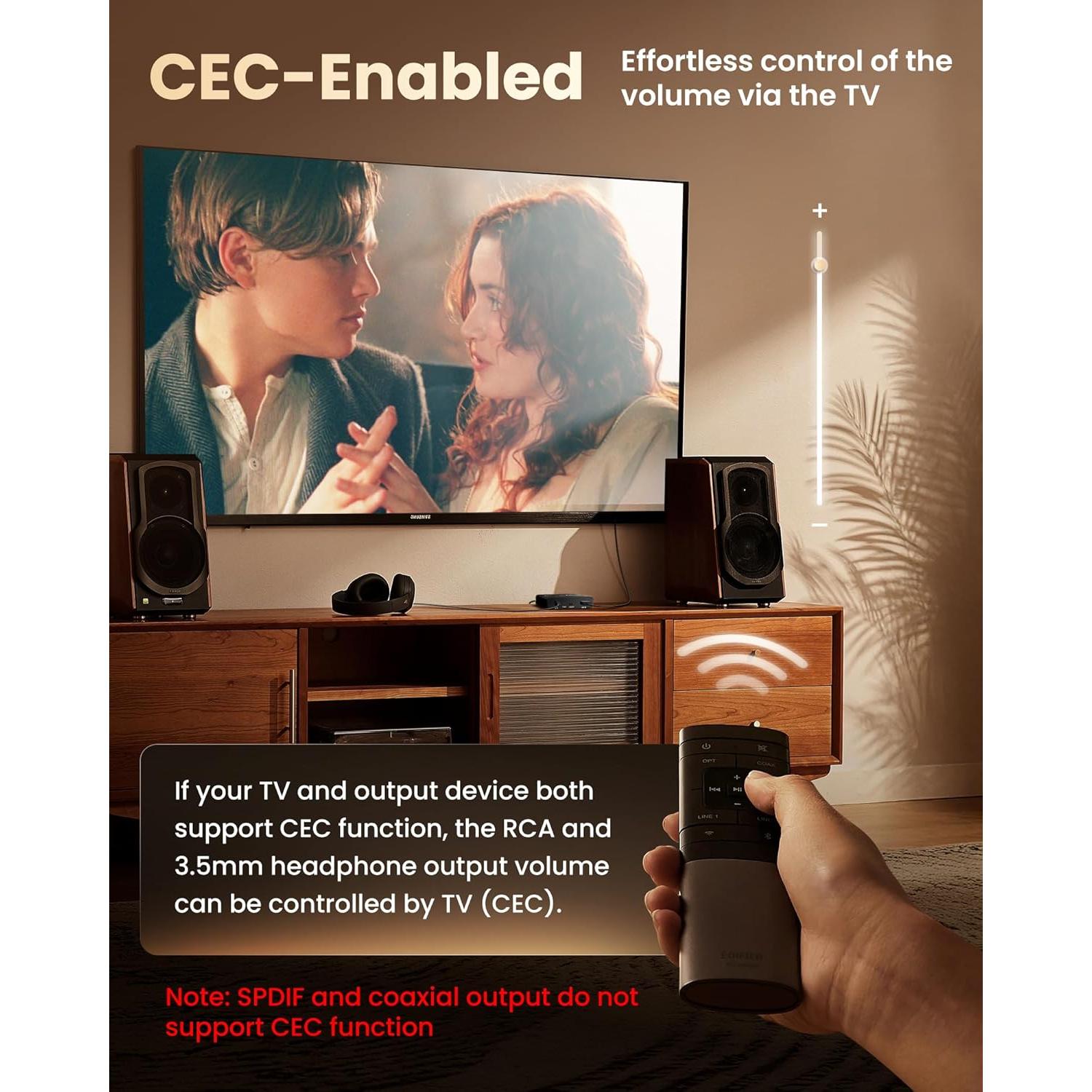 Extractor de Audio HDMI ARC Avedio Links 192KHz a TOSLINK RCA