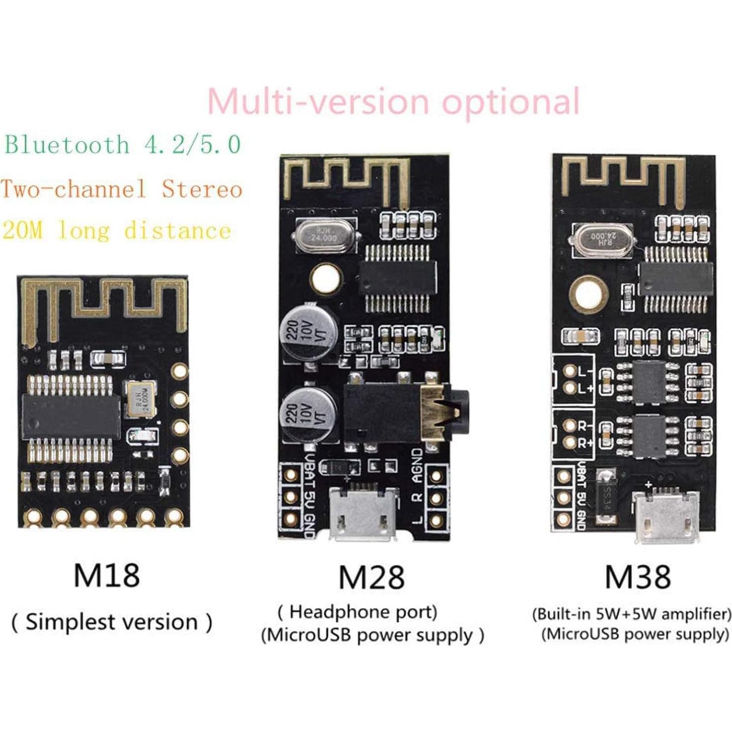 Placa Receptora de Audio Bluetooth Inalámbrico hiBCTR M18 4.2