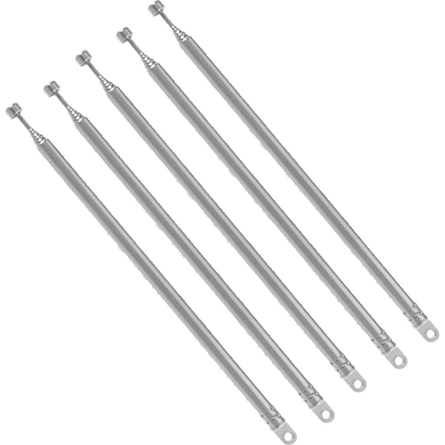 Antena Telescópica 7 Secciones AEDIKO 74cm Reemplazo Radio TV