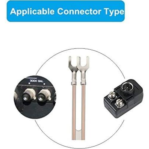 Antena FM 300 Ohm Ancable Tipo T 1.8m para Receptores Estéreo