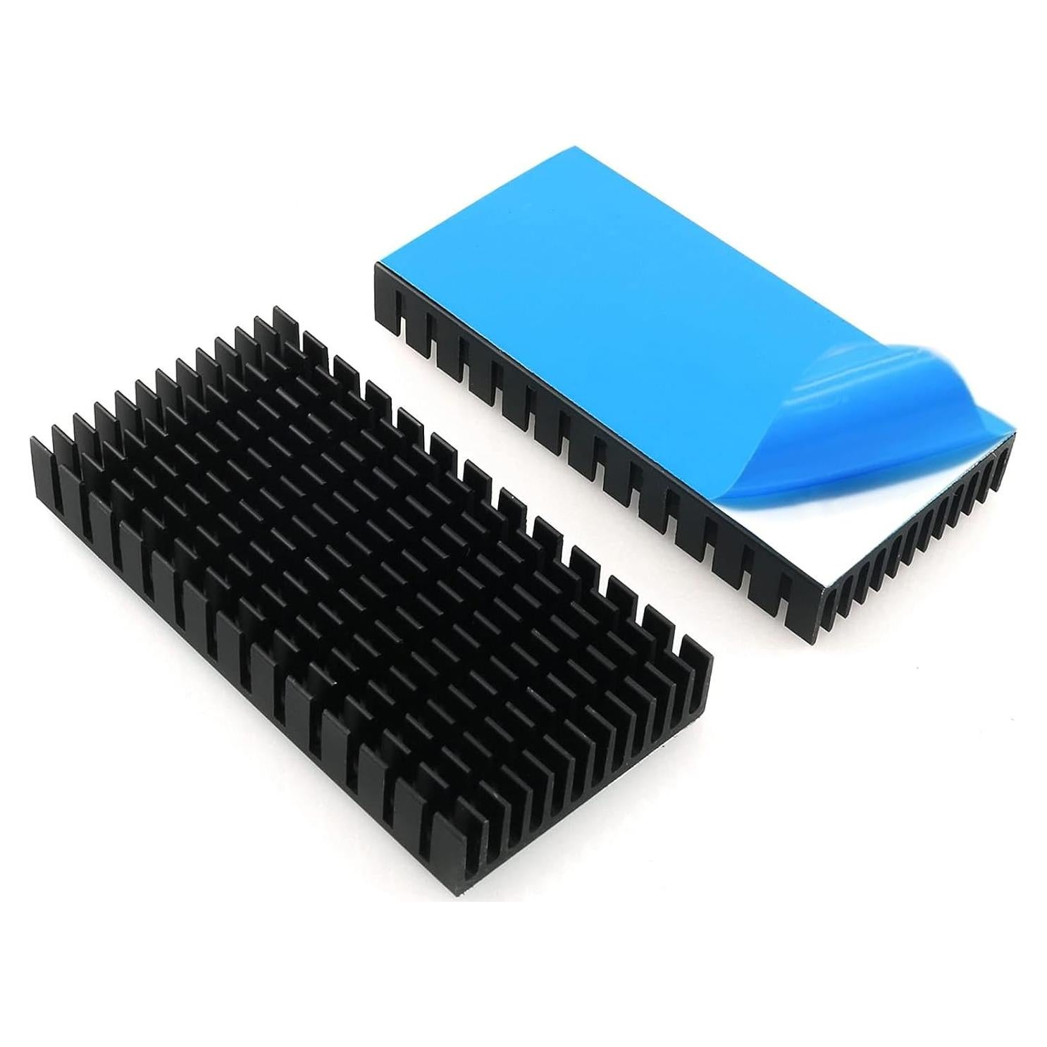 Kit 4 Disipadores de Calor Aluminio Negro 80x40x11mm Gokano