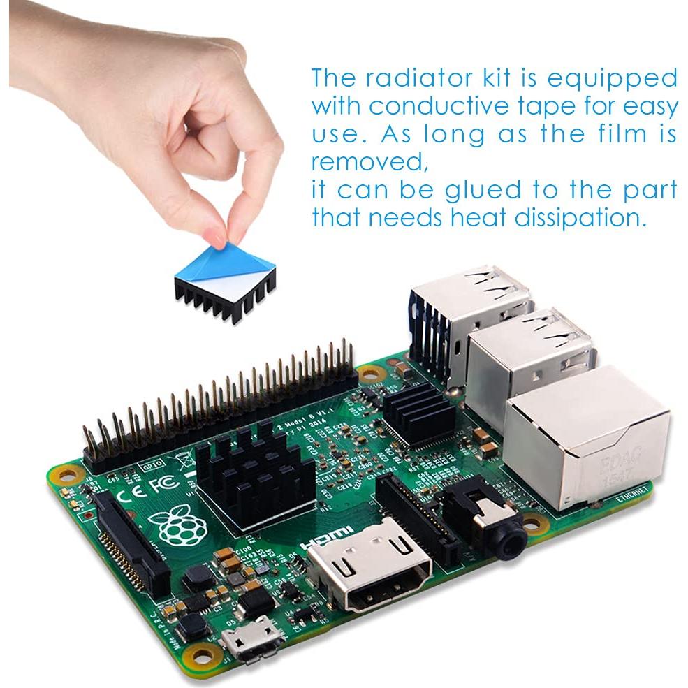 Kit de 102 Disipadores de Calor GeeekPi para Raspberry Pi y Electrónica