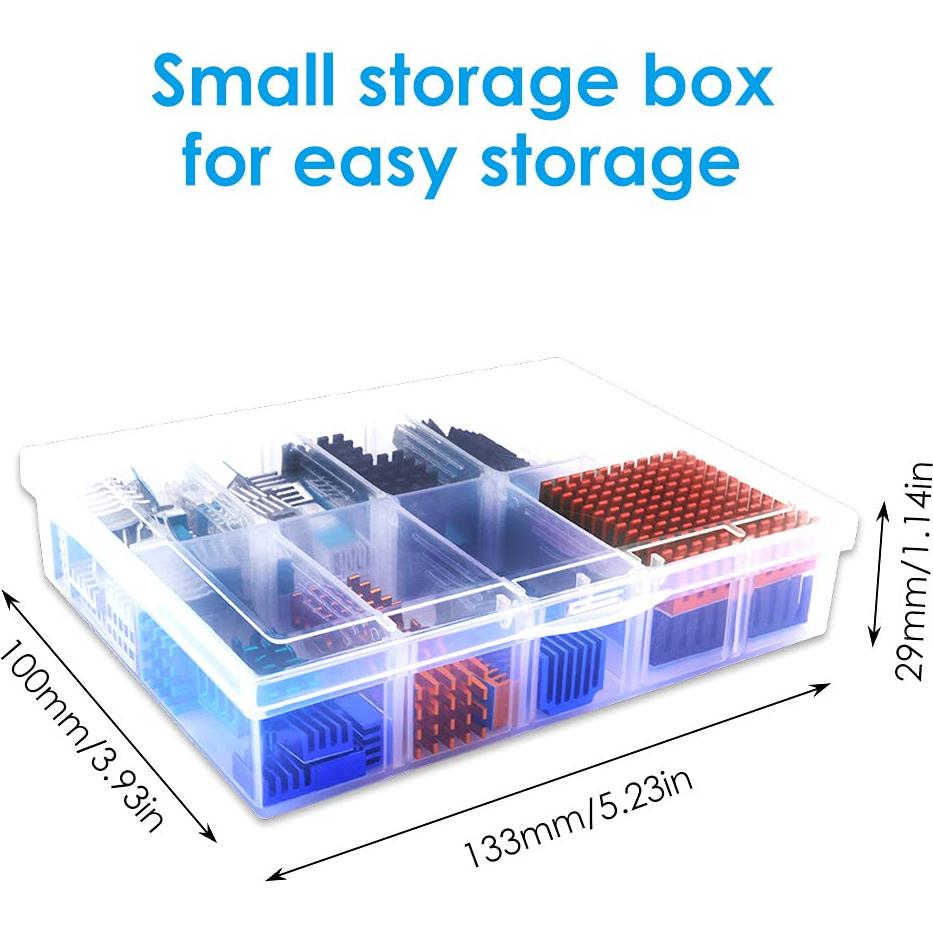 Kit de 102 Disipadores de Calor GeeekPi para Raspberry Pi y Electrónica