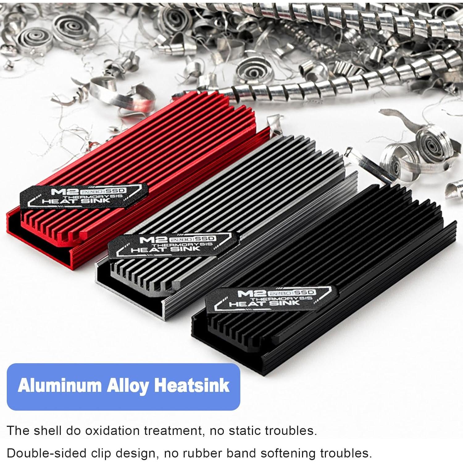 Enfriador M.2 2280 ASTARON con Disipadores y Almohadillas