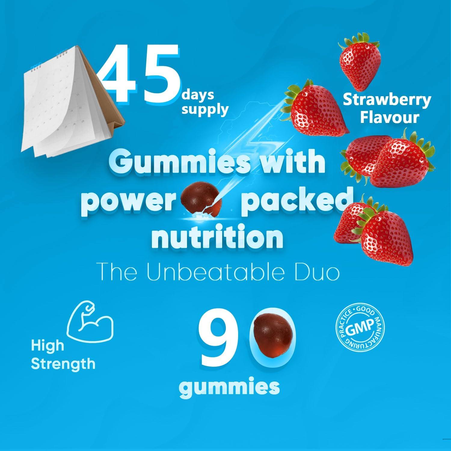 Gomitas de Ashwagandha 2000mg Suiyilary Sabor Fresa 90 Unidades