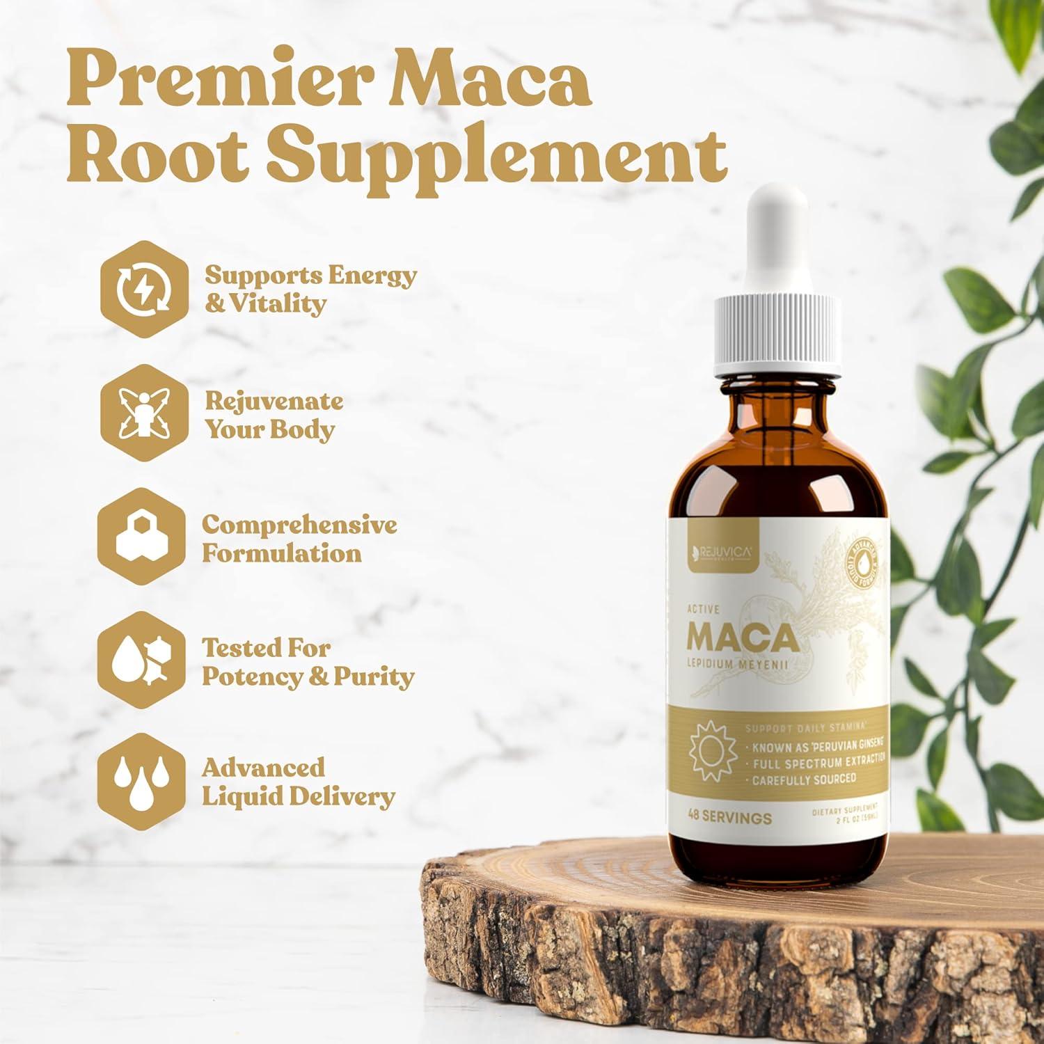 Rejuvica Health Active Maca 59 ml - Extracto Líquido Energizante