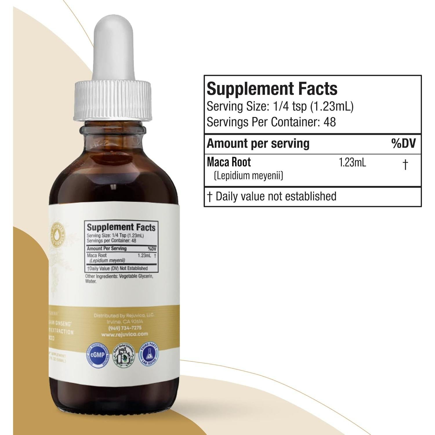 Rejuvica Health Active Maca 59 ml - Extracto Líquido Energizante