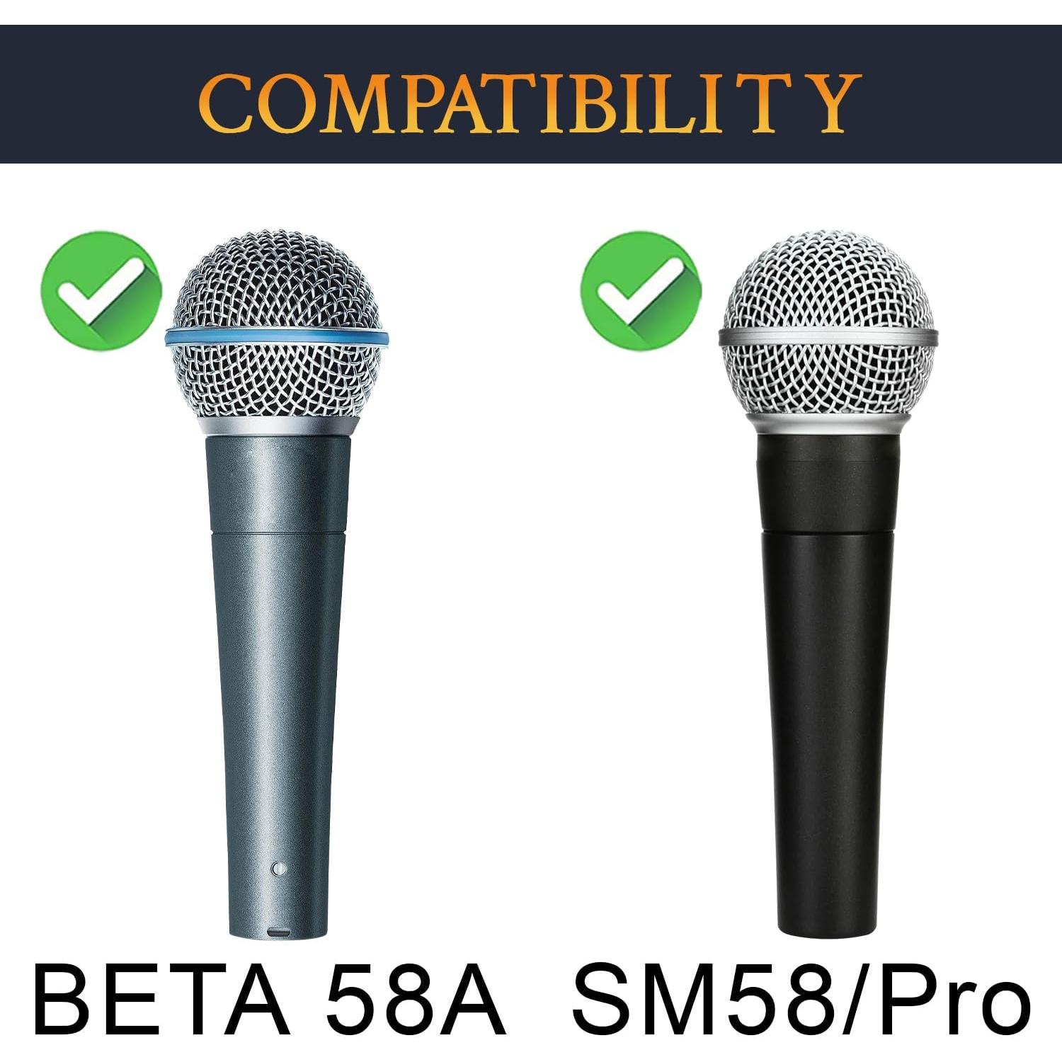 Filtros Pop para Micrófonos SOULWIT 4Pcs - Compatible con SM58/BETA 58A