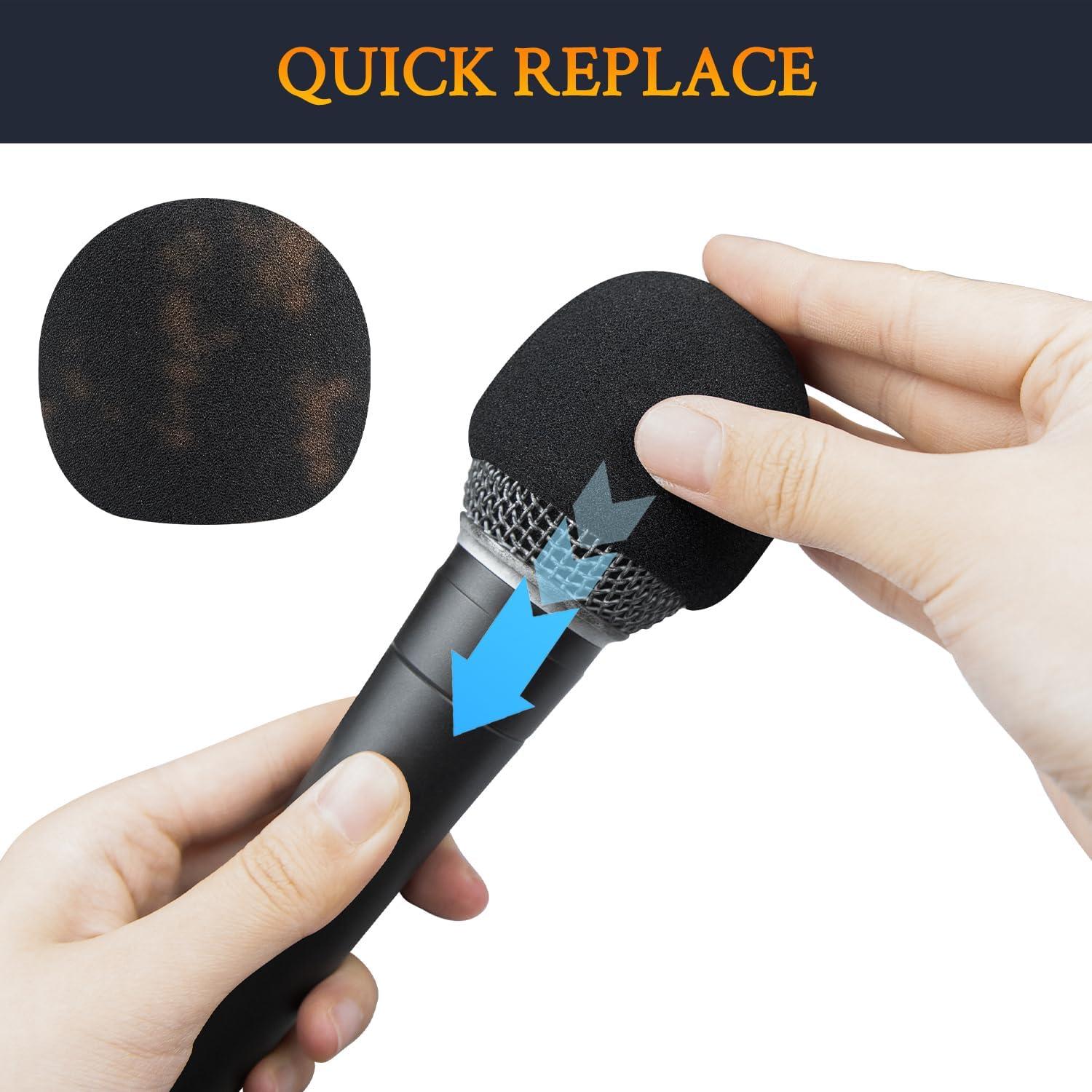 Filtros Pop para Micrófonos SOULWIT 4Pcs - Compatible con SM58/BETA 58A