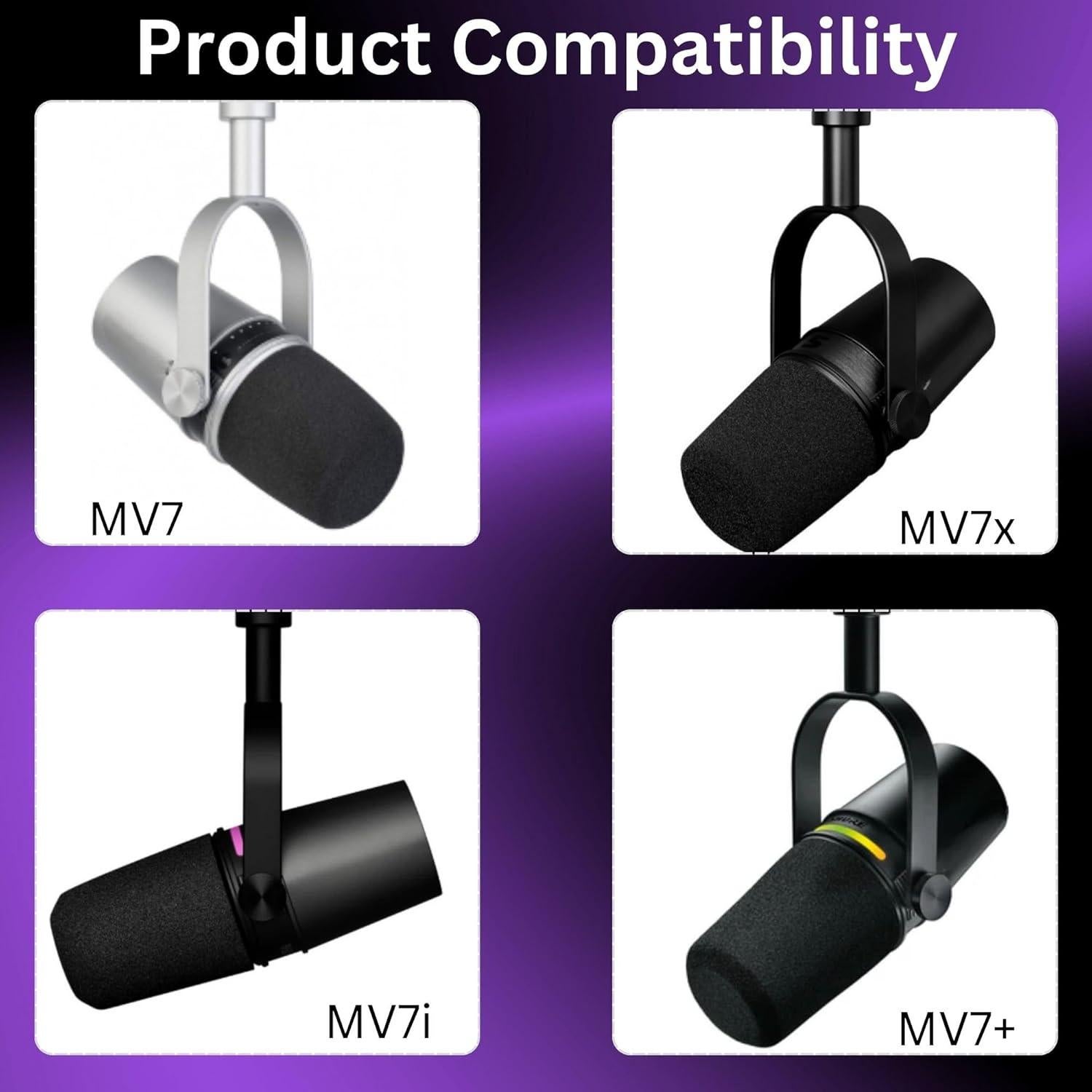 Filtro Pop MV7 para Micrófonos Shure MV7, MV7i, MV7+, MV7X