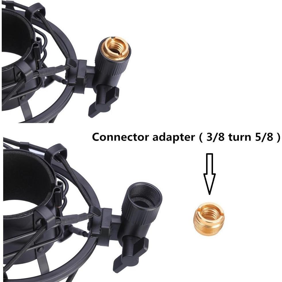 Soporte de micrófono universal negro SM51 para diafragma 48-51mm