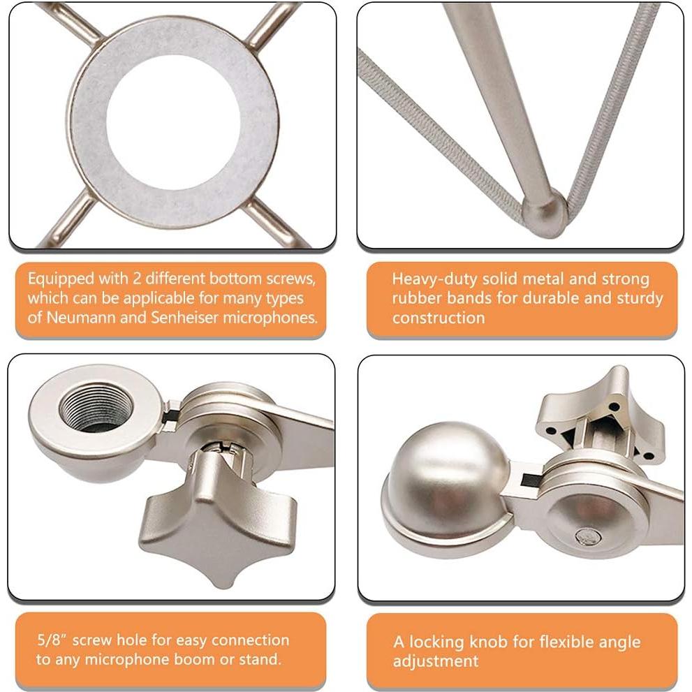 Soporte de micrófono anti vibración Boseen MKF-0115-544