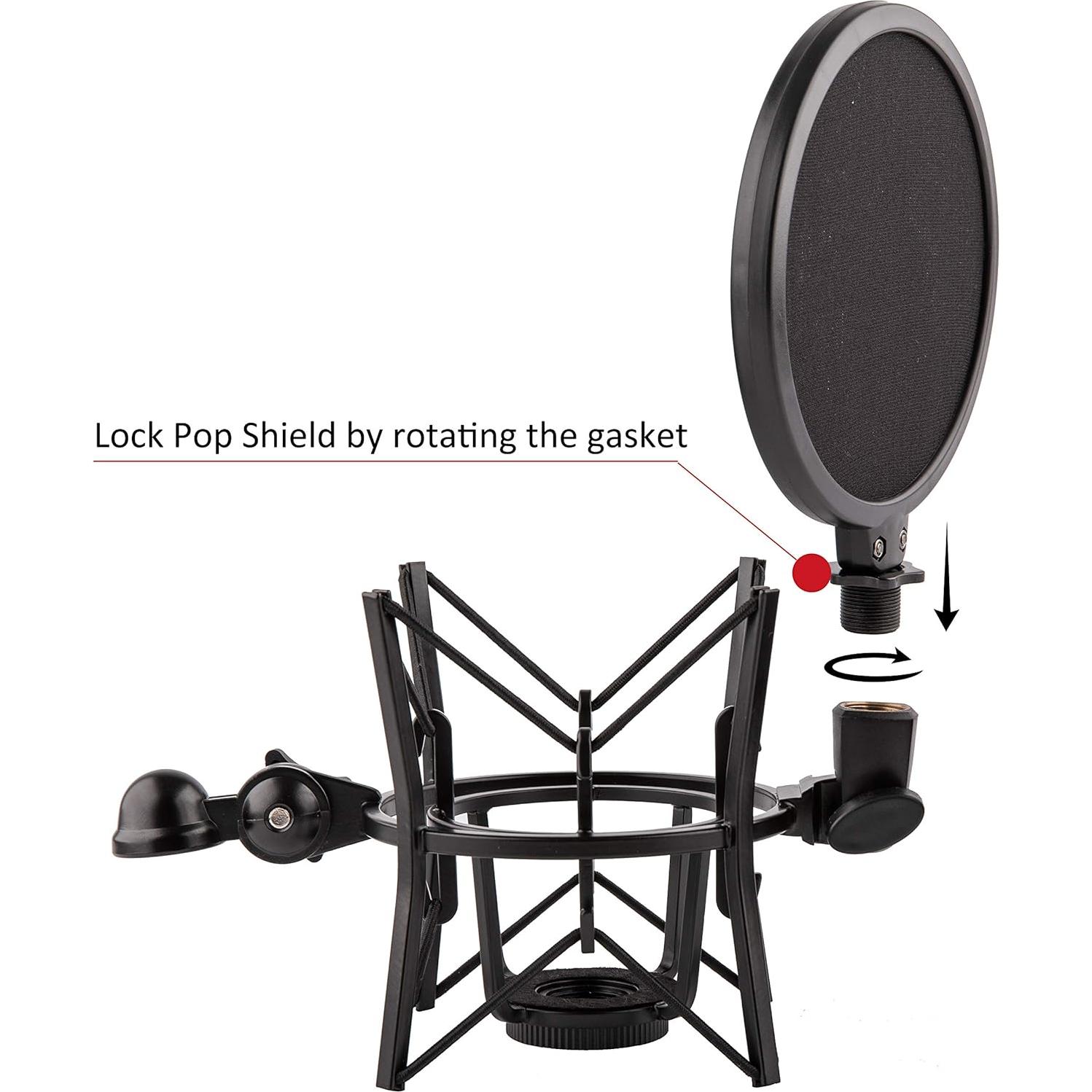 Soporte de micrófono con filtro pop Rode K2 NT1-A NT1000