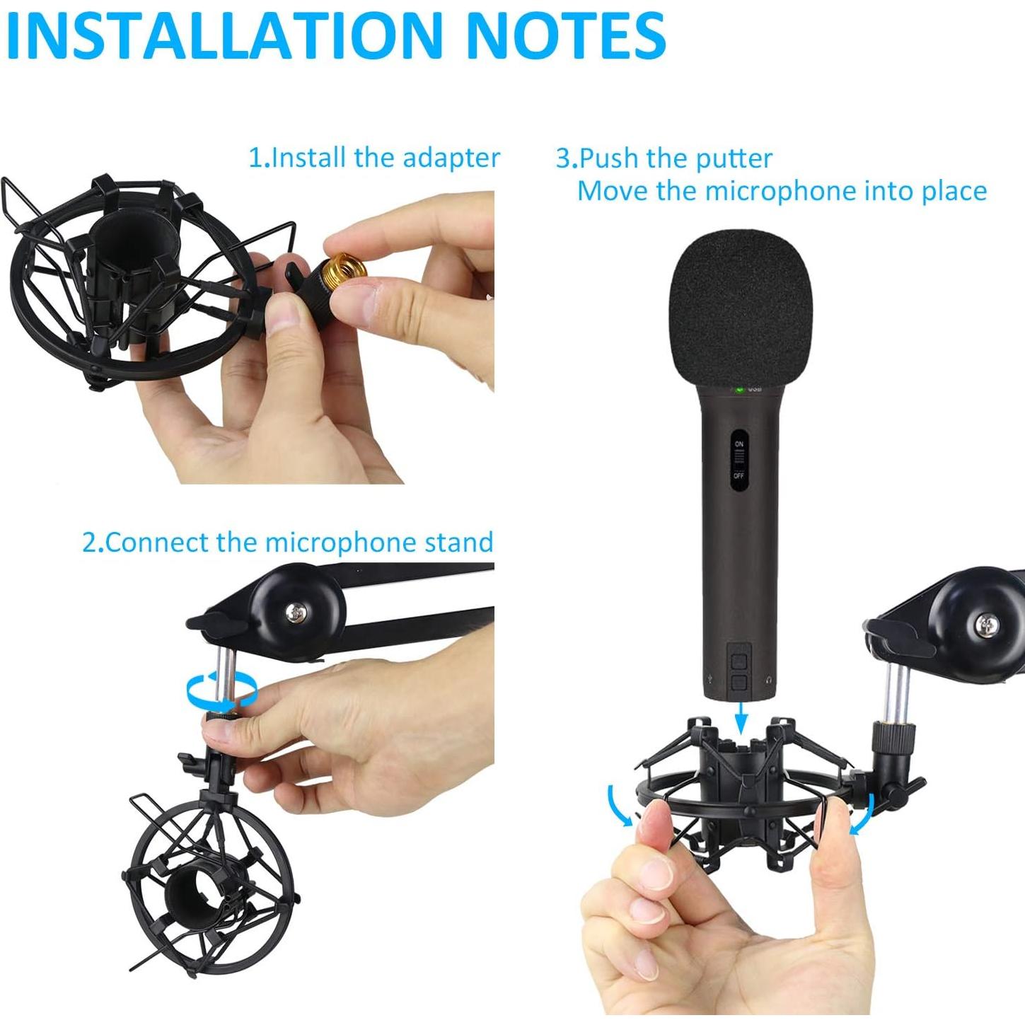 Soporte de Amortiguación Samson Q2U USB/XLR Antivibración