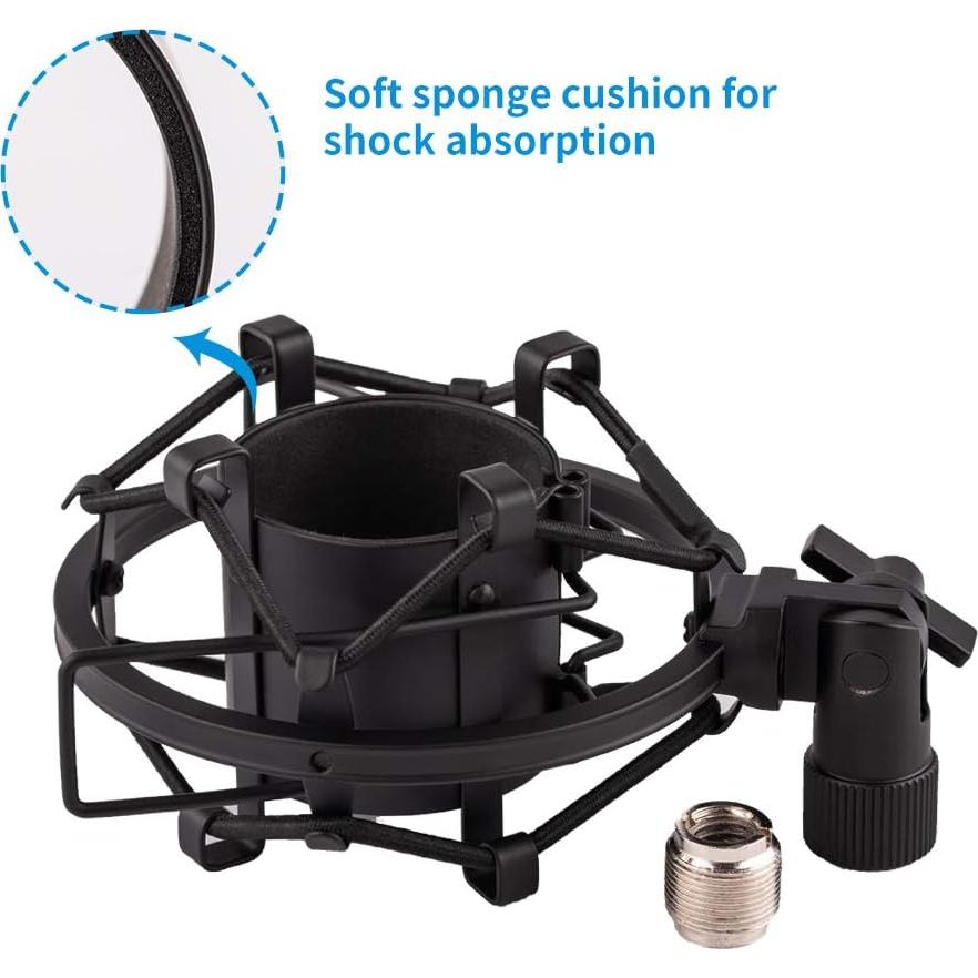 Soporte de choque para micrófono MXL 44-48 mm metal azul