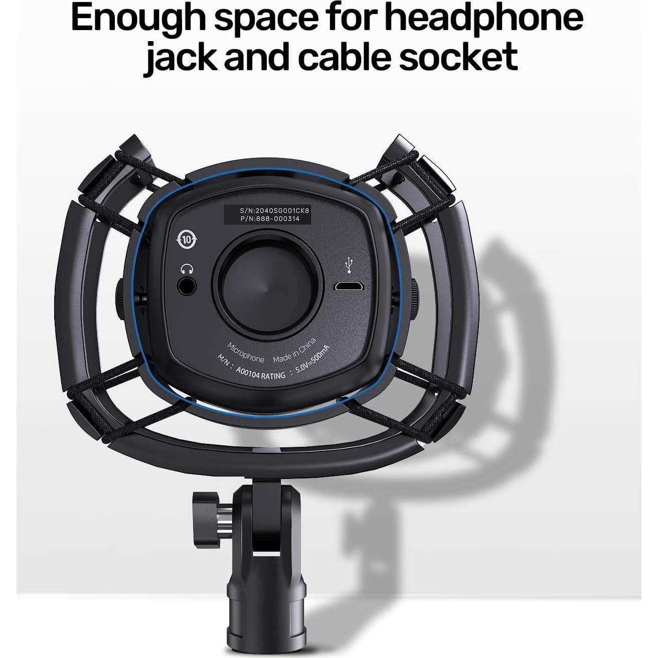 Soporte de choque Borenbuir para micrófono Blue Yeti X