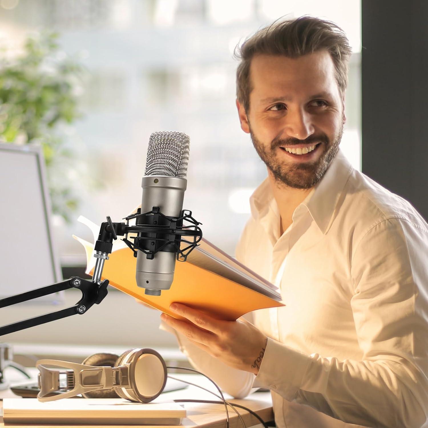 Soporte de Micrófono Antivibración GEEKRIA MIP22-01 Negro