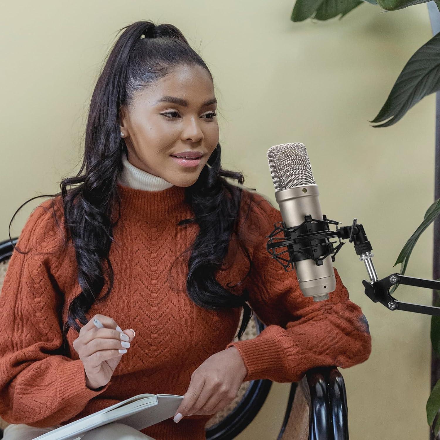 Soporte de Micrófono Antivibración GEEKRIA MIP22-01 Negro