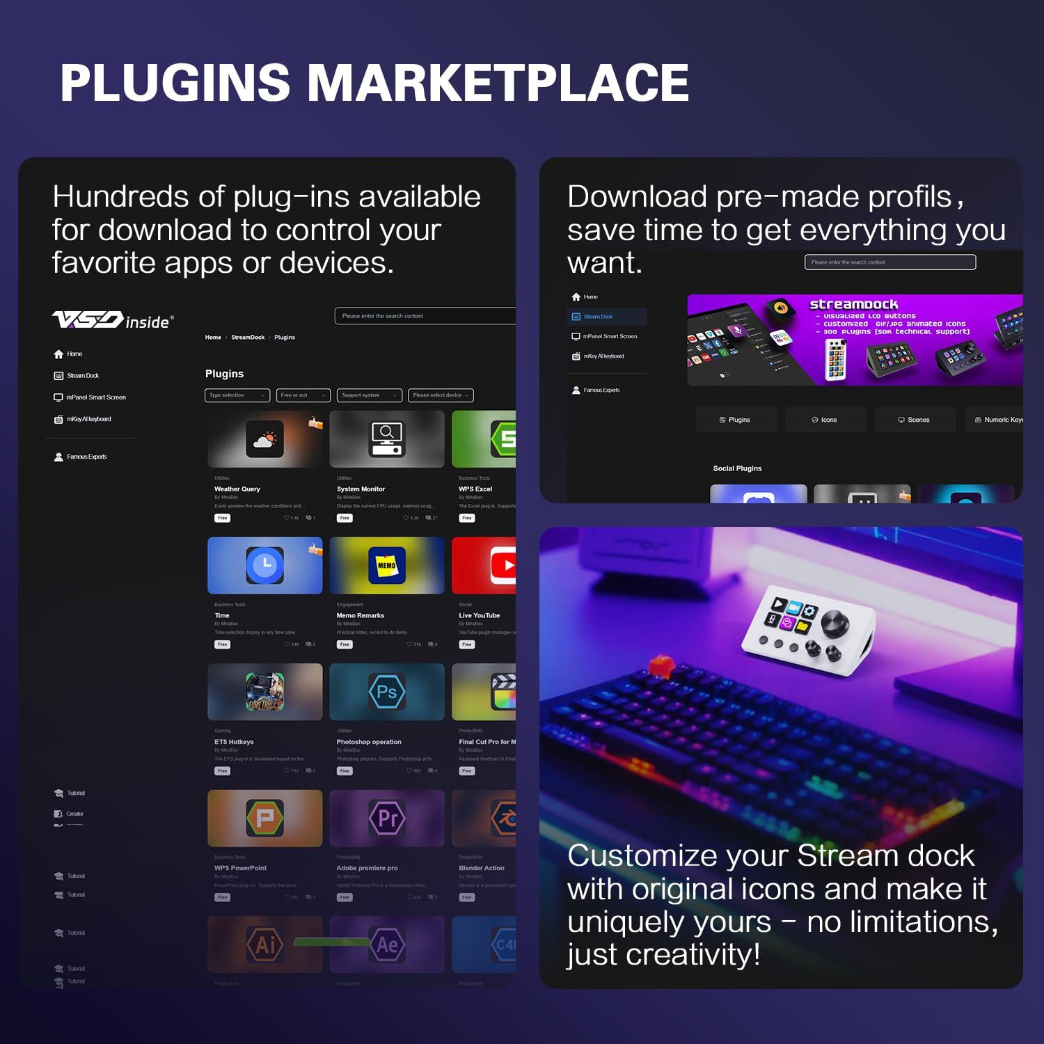 Controlador de Transmisión TreasLin N3 con 12 Teclas Macro USB-C