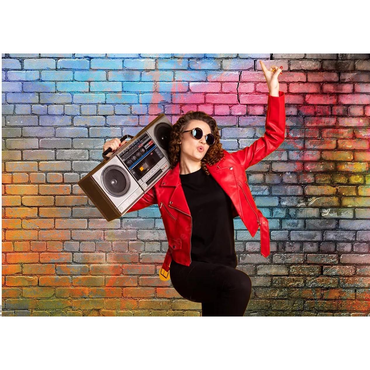 Fondo de Foto Vinilo Graffiti Colorido LTLYH 213x152cm