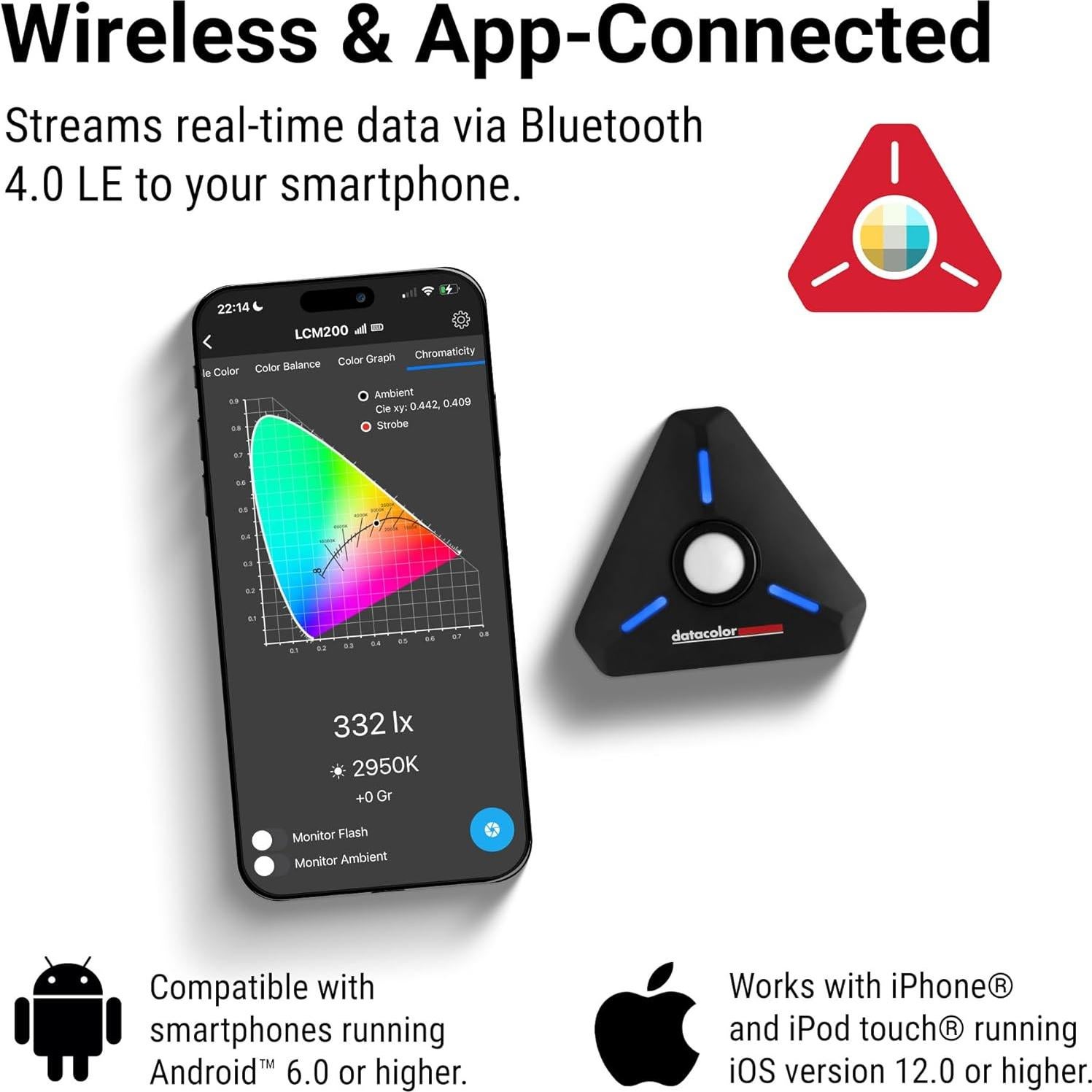 Medidor de Luz y Color Datacolor LCM200 - Bluetooth, Portátil