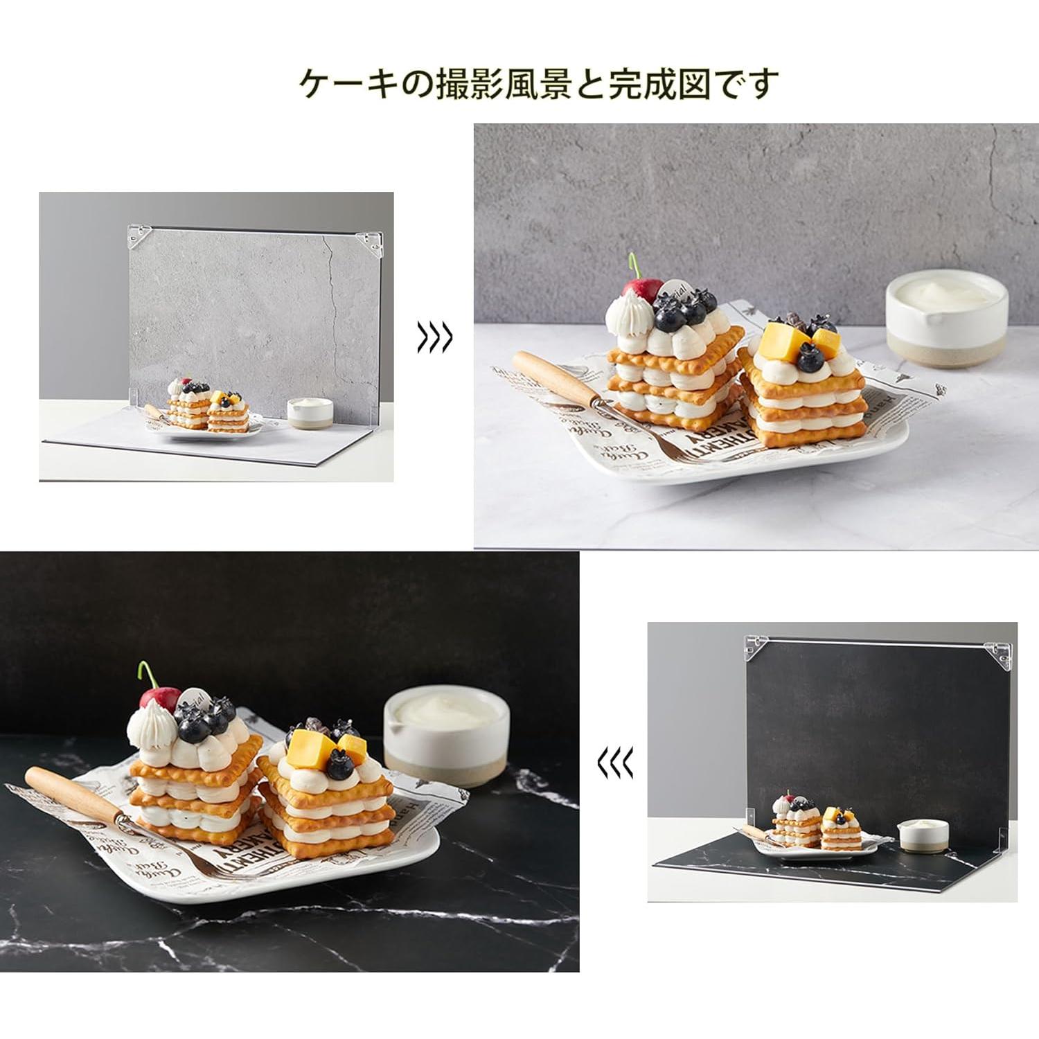 Kit de Fotografía de Productos BYSTONE A3 - 8 Fondos 3 en 1