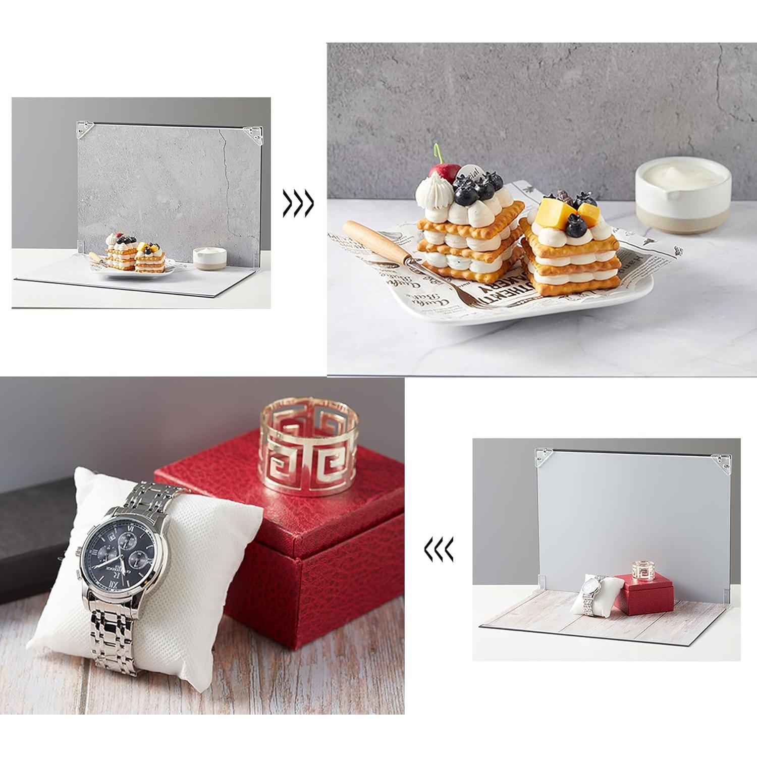 Kit de Fotografía de Productos BYSTONE A3 - 8 Fondos 3 en 1