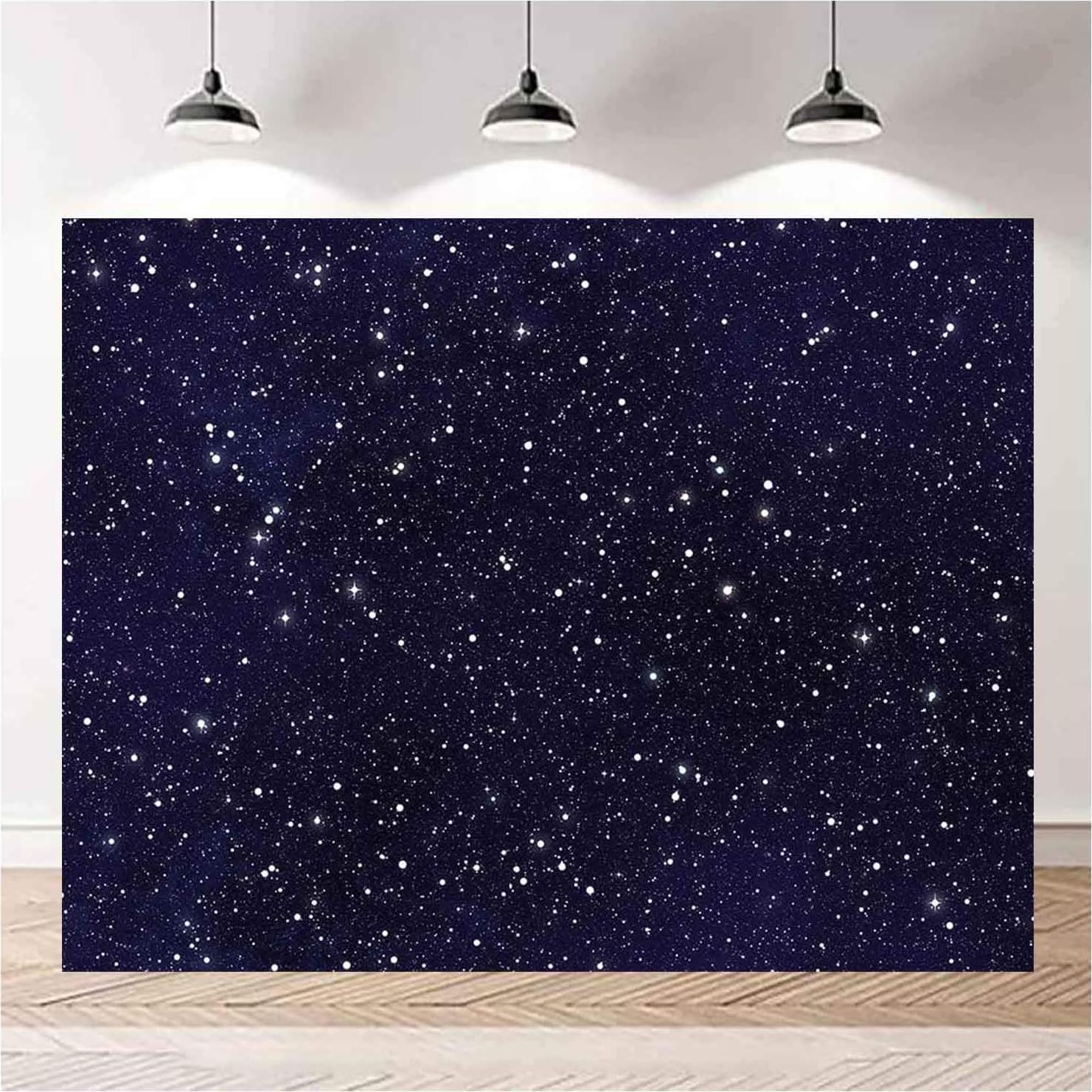 Fondo Fotográfico XLL 7x5ft Cielo Estrellado Fiesta Cumpleaños