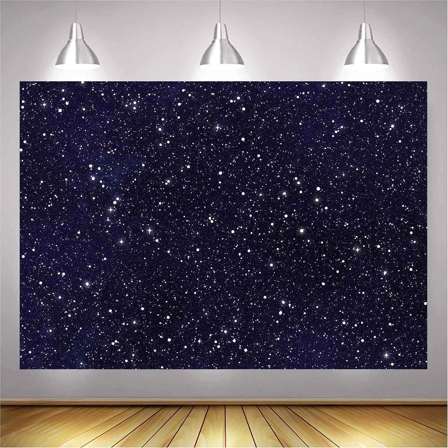 Fondo Fotográfico XLL 7x5ft Cielo Estrellado Fiesta Cumpleaños
