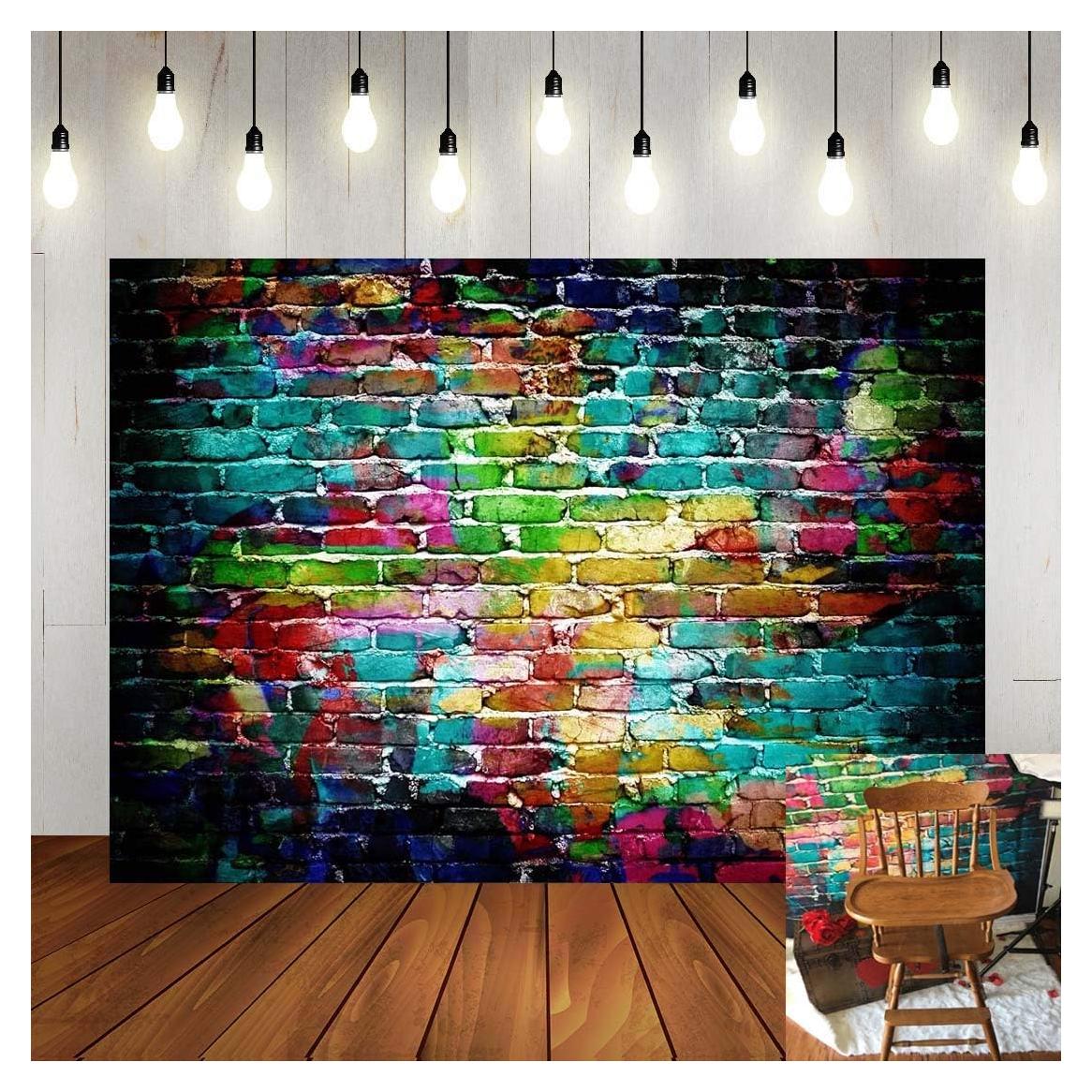 Fondo de Fotografía Vinilo 150x100cm Ladrillos Coloridos Art Studio