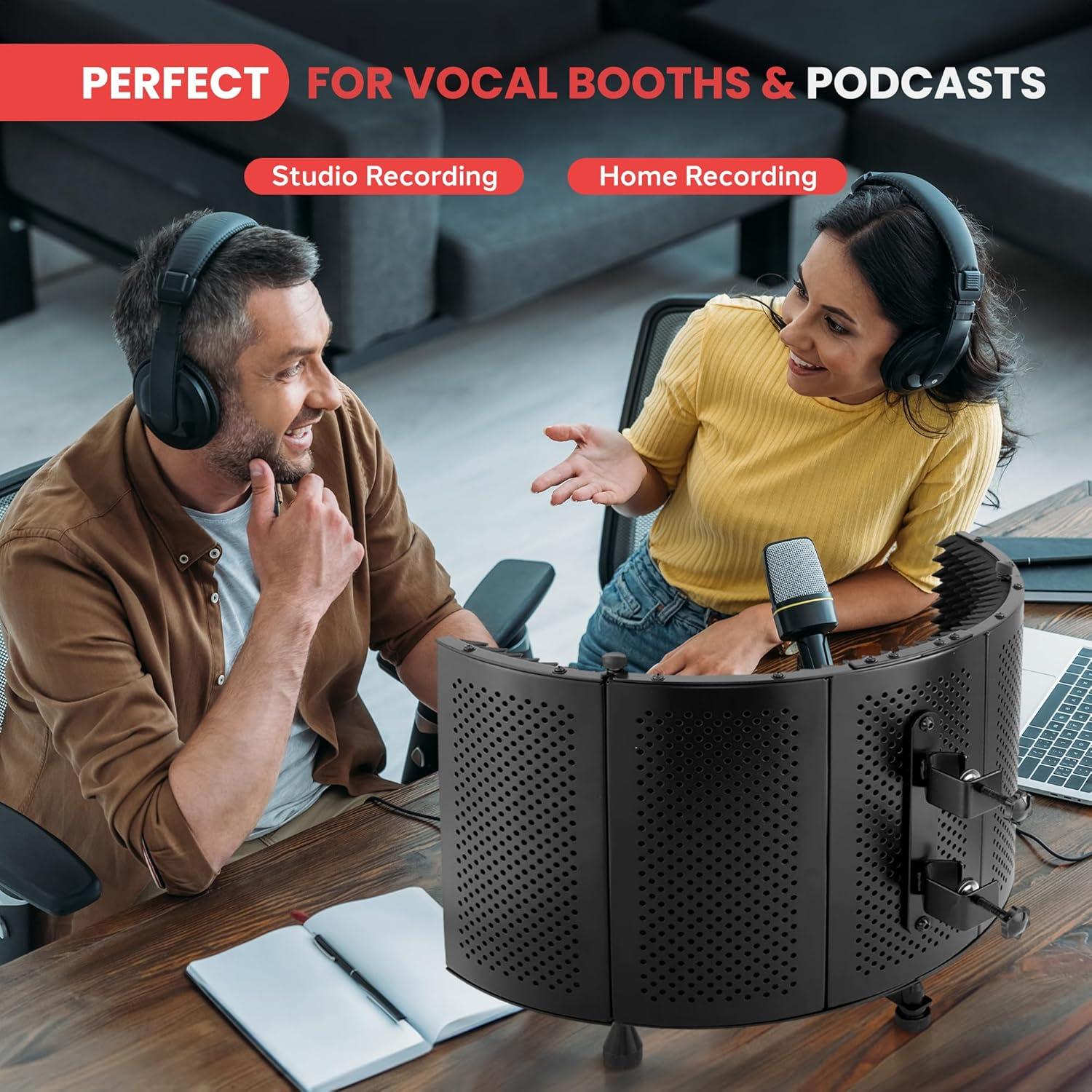 Filtro Acústico Pyle Studio 5 Paneles 44x41x16 cm Aislamiento