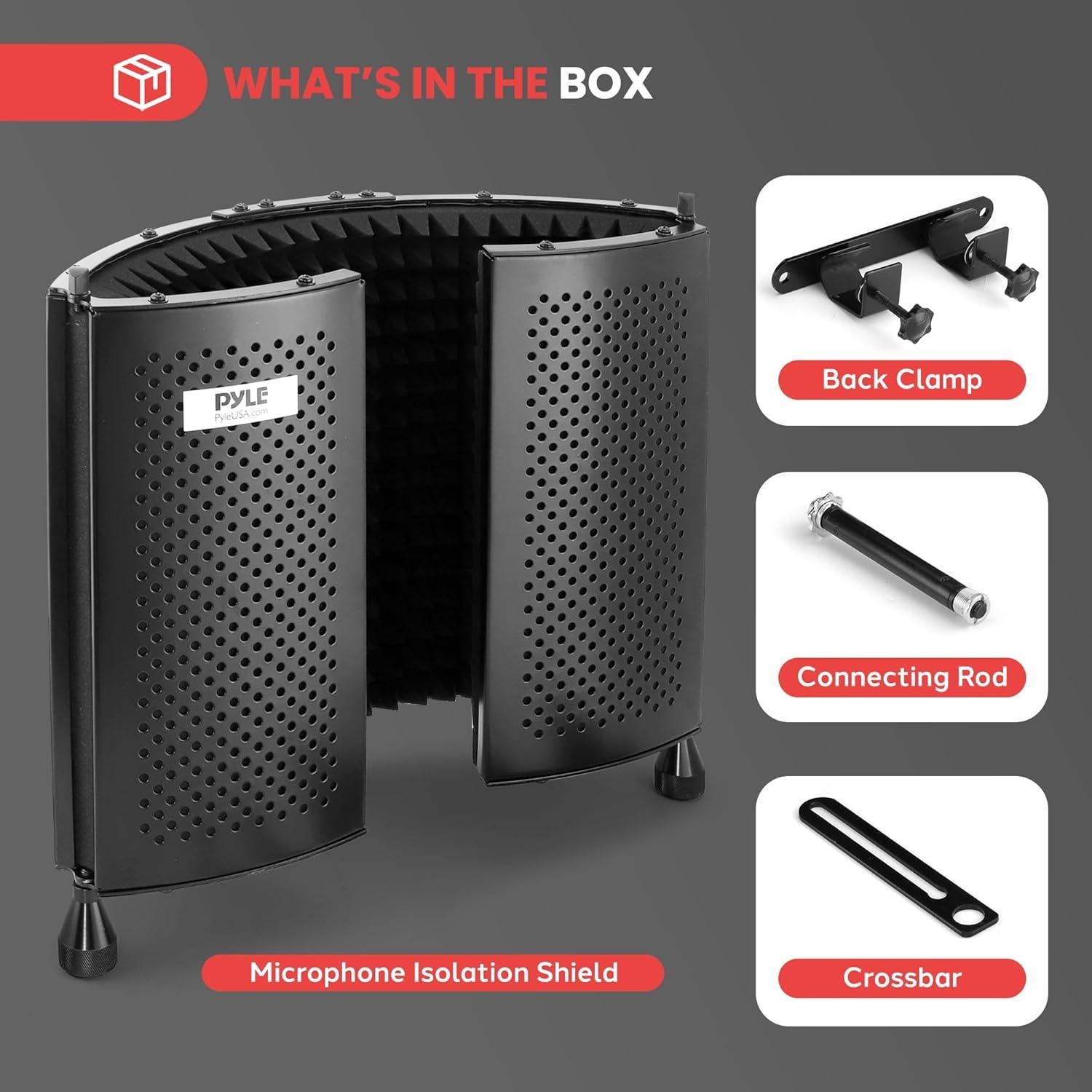 Filtro Acústico Pyle Studio 5 Paneles 44x41x16 cm Aislamiento