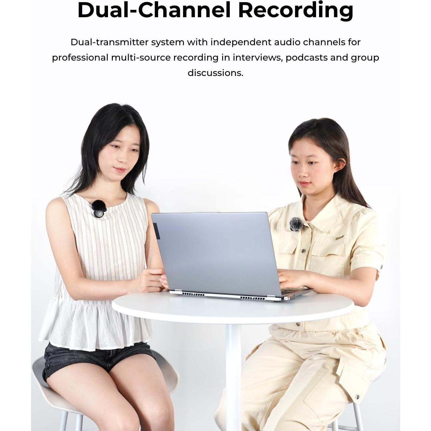 Micrófono Inalámbrico OBSBOT Vox Doble Lavalier 300m USB-C