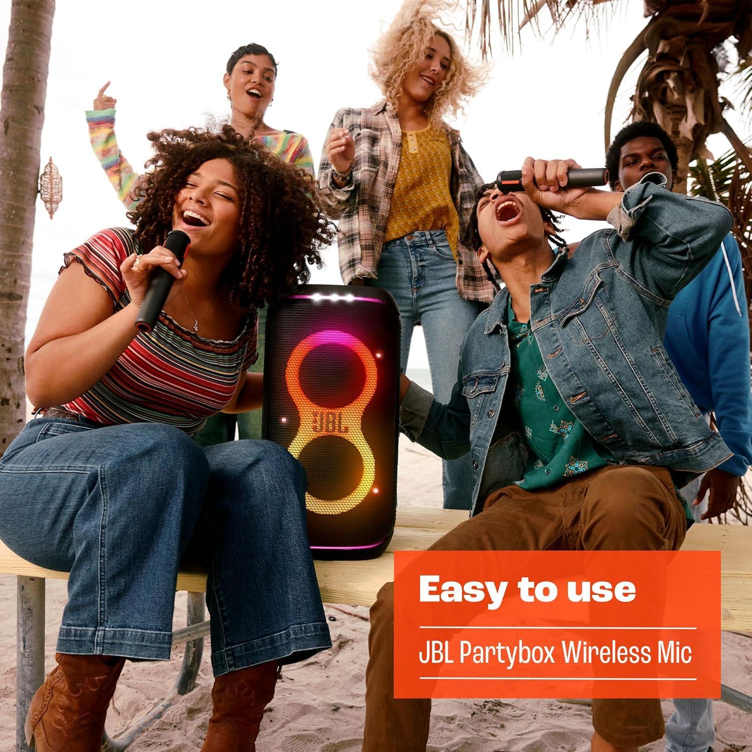 Micrófono Inalámbrico JBL PartyBox - 2 Micrófonos Digitales, 20h