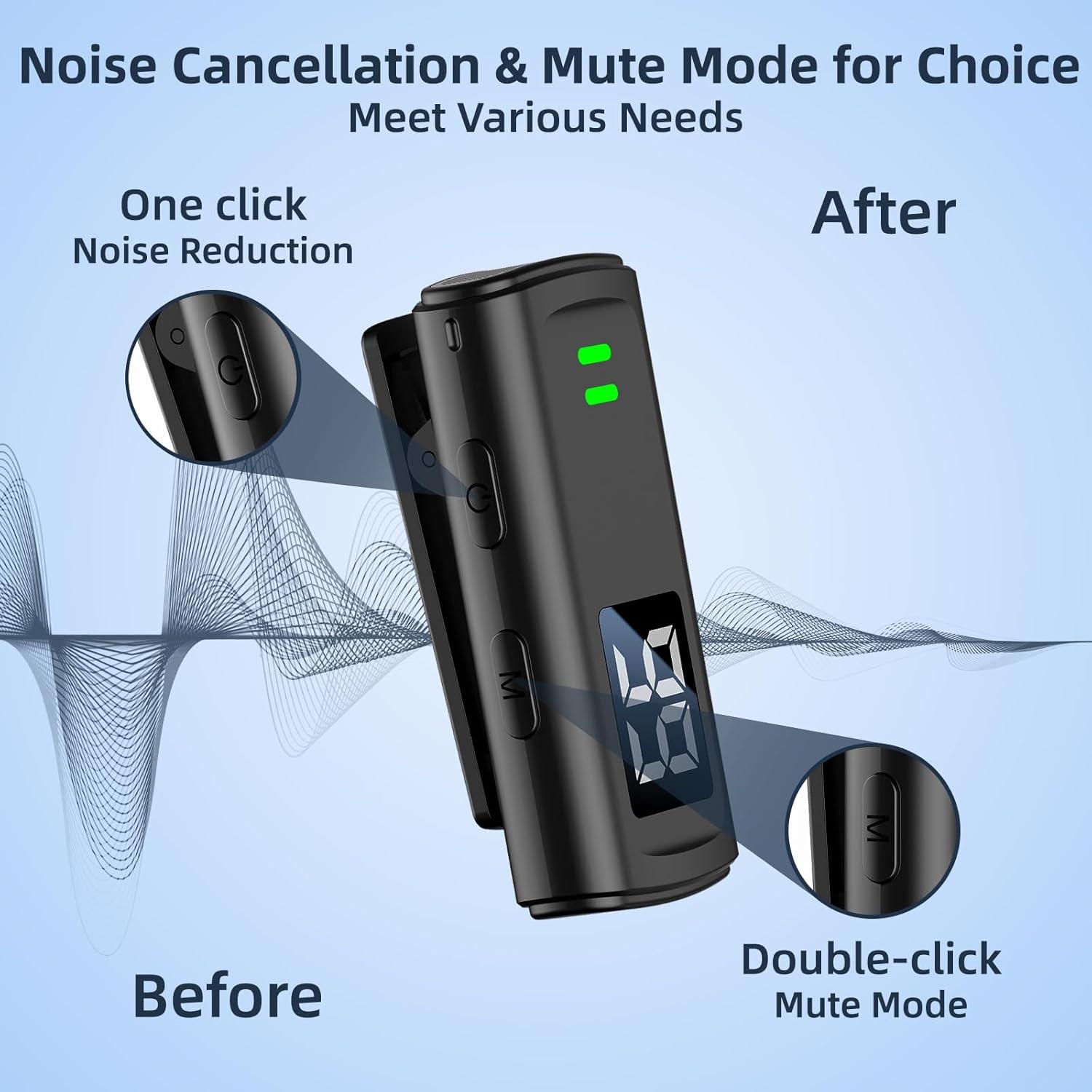 Micrófono Lavalier Inalámbrico Txtune DM10 para iPhone y Android