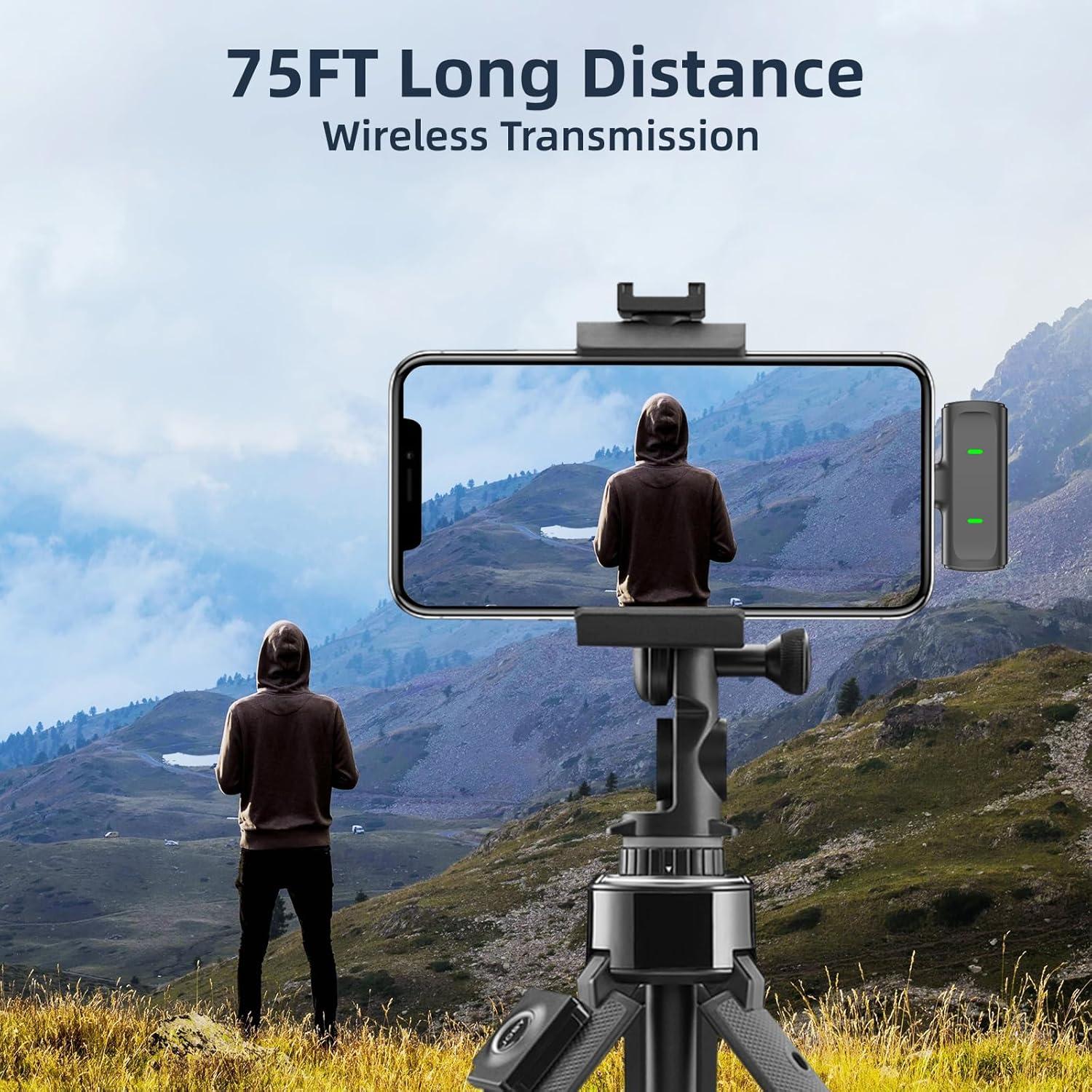 Micrófono Lavalier Inalámbrico Txtune DM10 para iPhone y Android